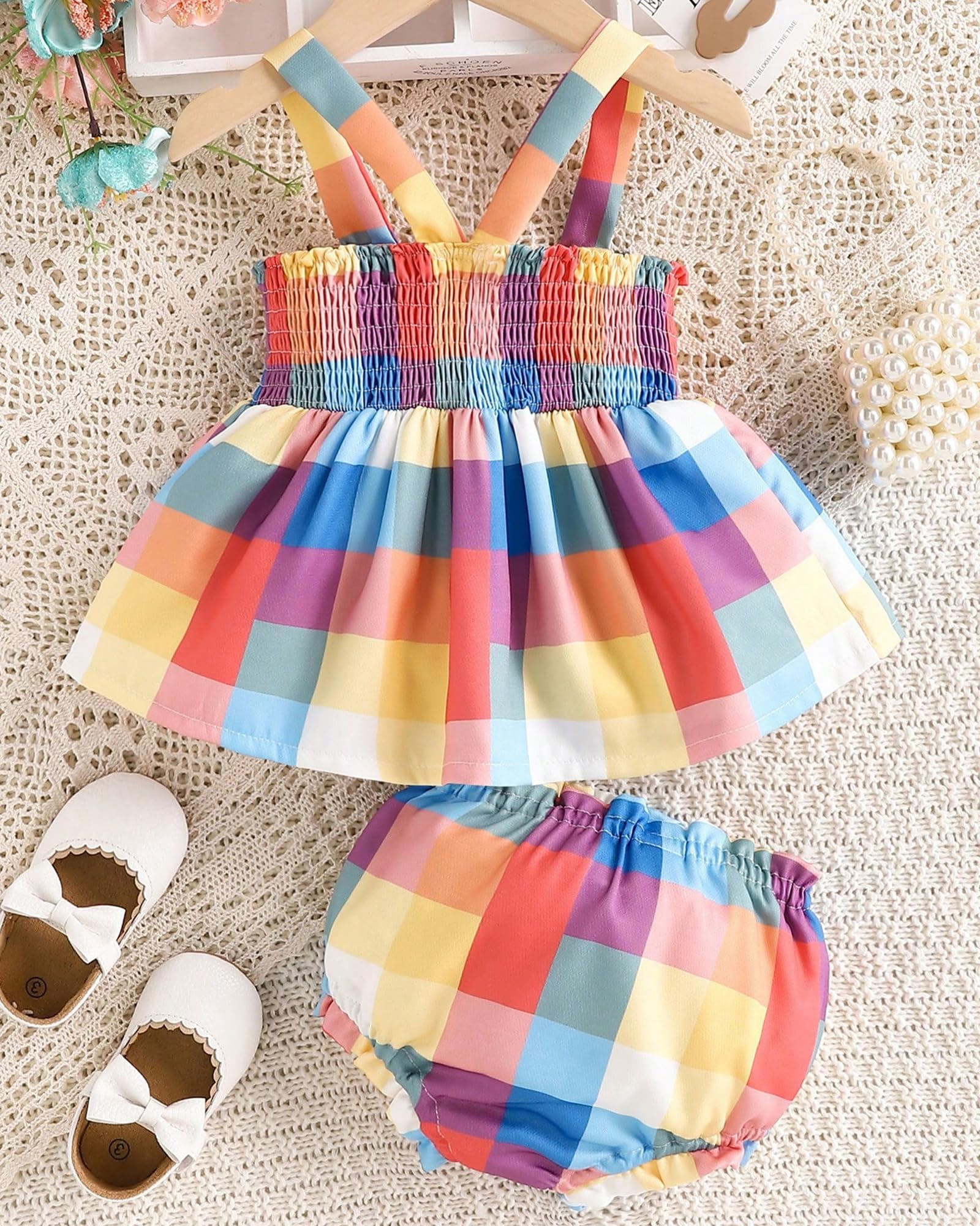 Newborn Baby Girl Clothes Summer Outfits Infant Ruffle Sleeveless Cute Bow Tank Tops 3 6 12 18 Months WEBE CLOTHING