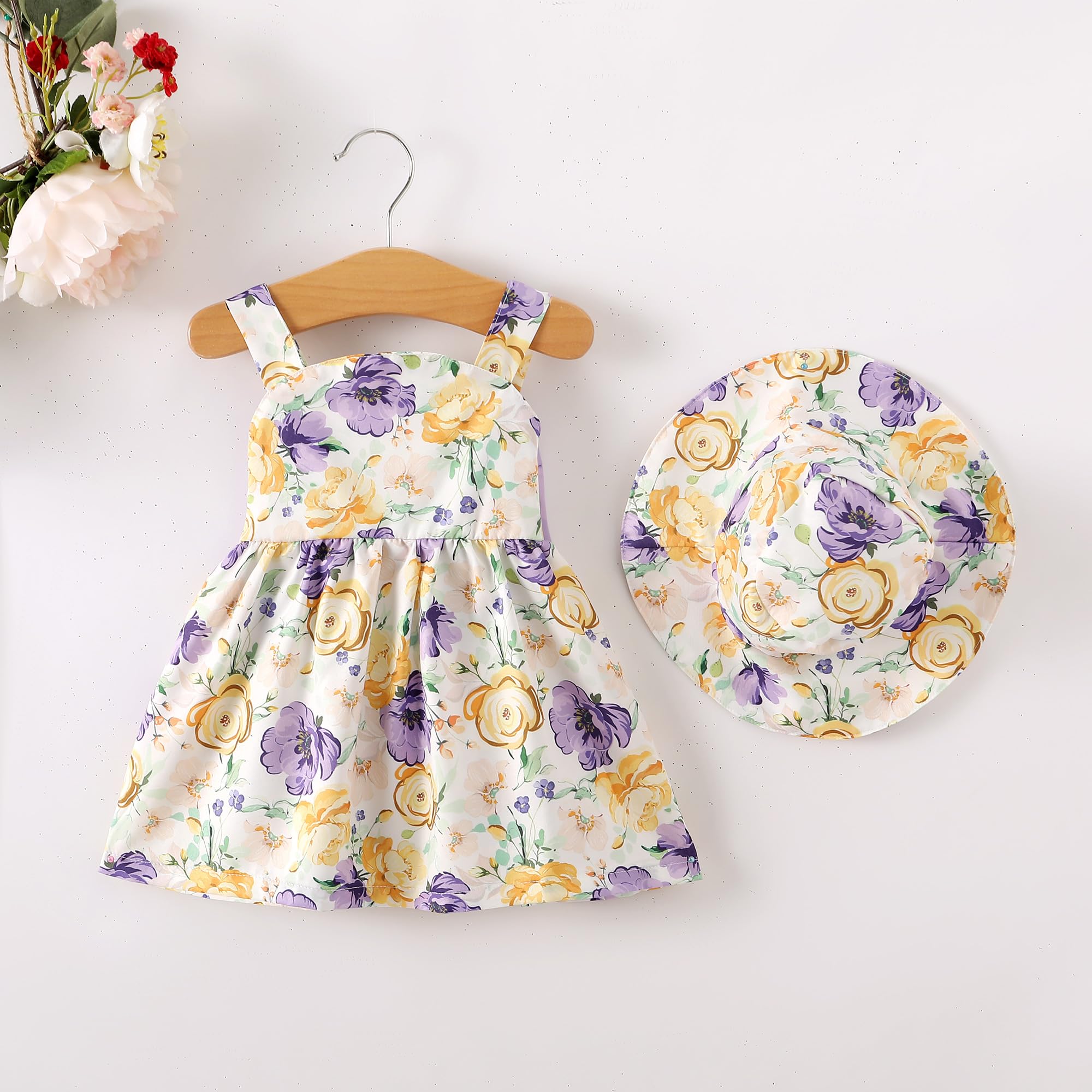 Newborn Infant Baby Girl Dress Toddler Girl Clothes Halter Backless Sleeveless Flower Sundress Summer Dresses for Girl WEBE CLOTHING