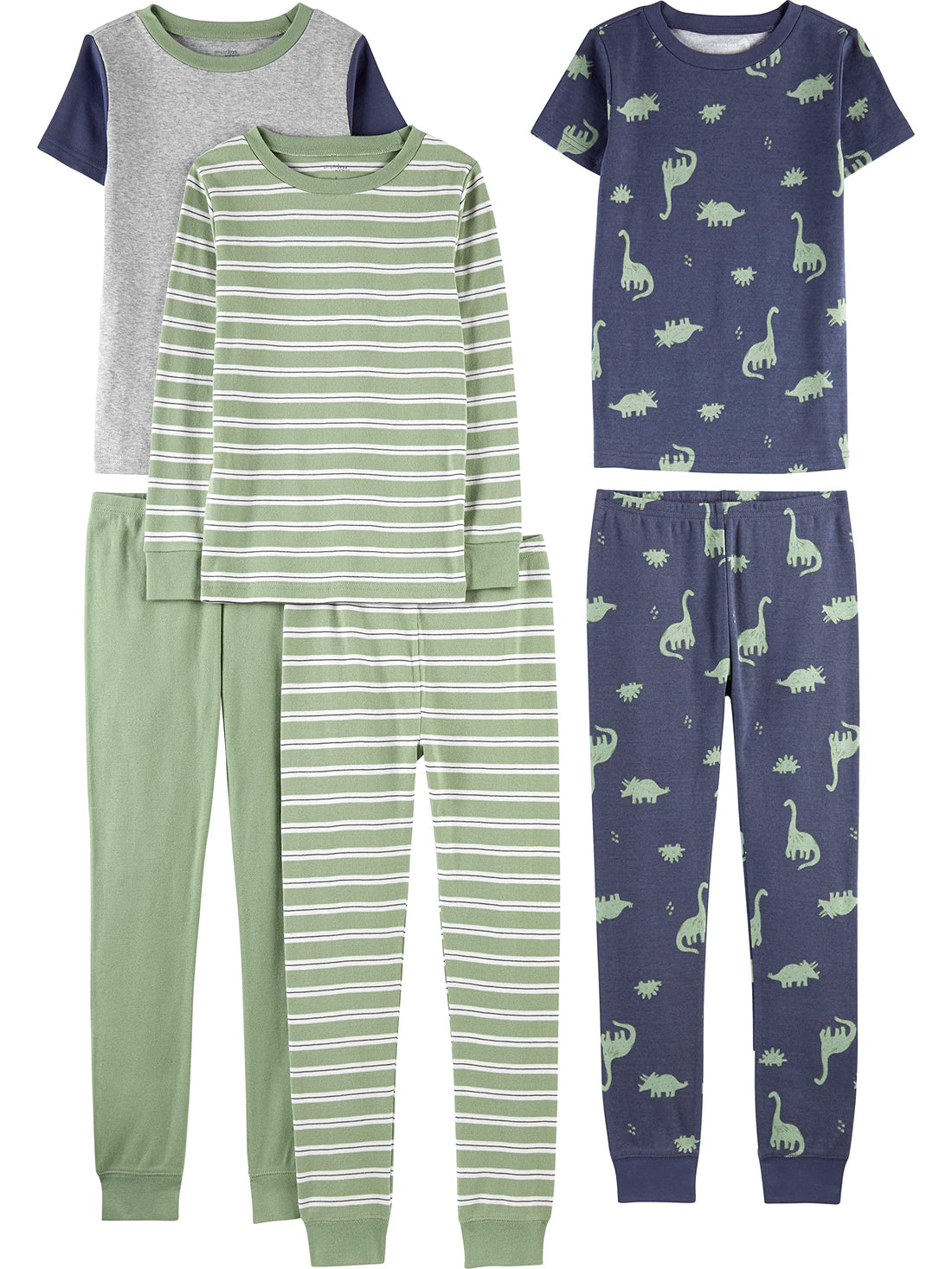 Simple Joys by Carter's Girls 6-piece Snug Fit Cotton Pajama Set