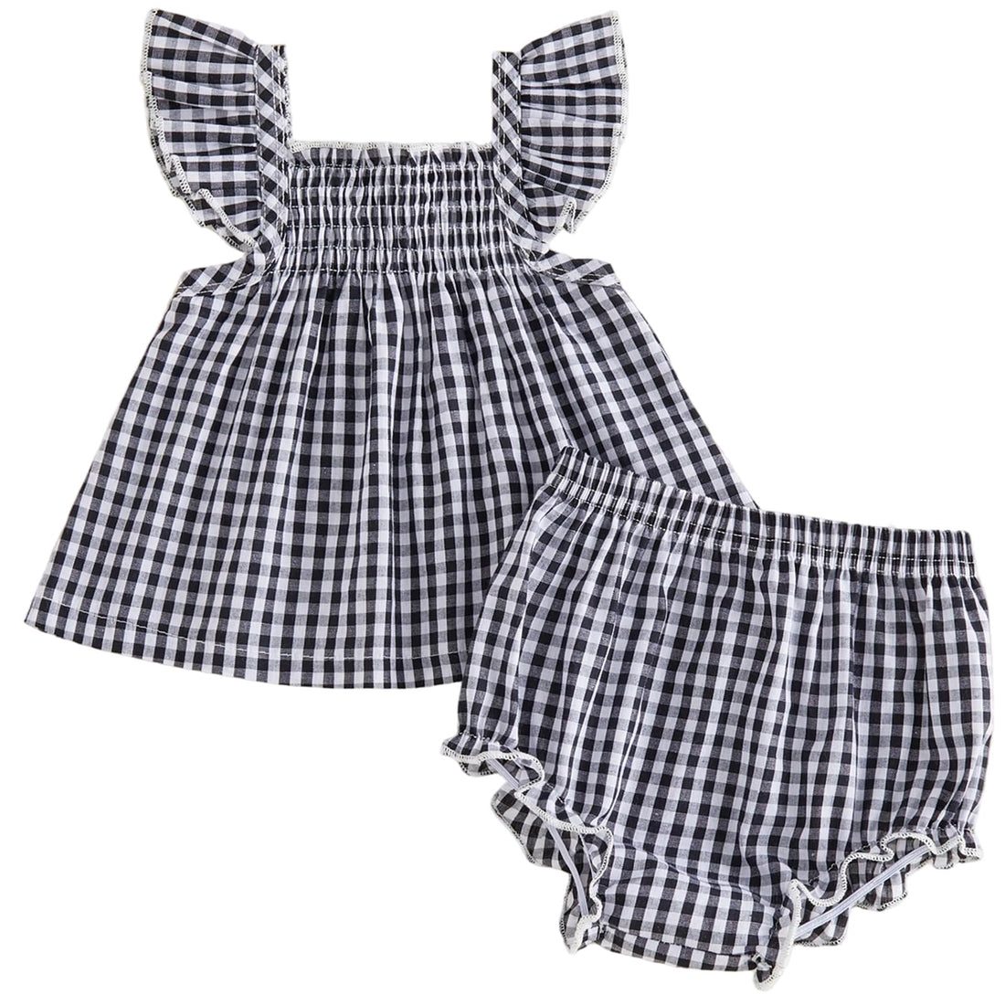 Mubineo Baby Girl Summer Clothes Cute Ruffle Tops Dress Shorts Outfits Set Infant Toddler Shirt Bloomers Princess Outfit WEBE CLOTHING