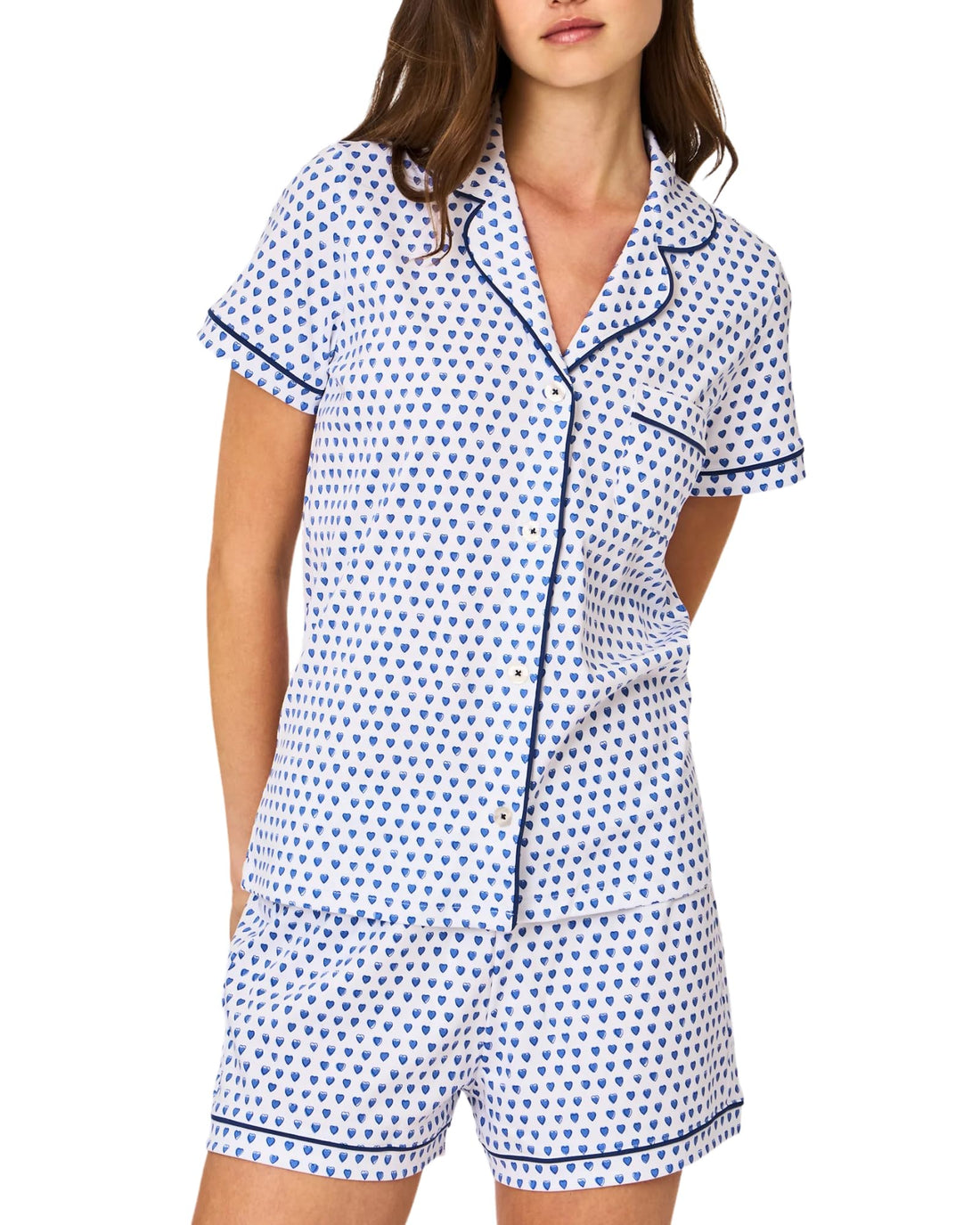 Women Y2k Pajamas Set Cute Preppy 2PCS Button Down Holiday Monkey Shorts Summer Outfit Beach Vacation Loungewear PJs WEBE CLOTHING