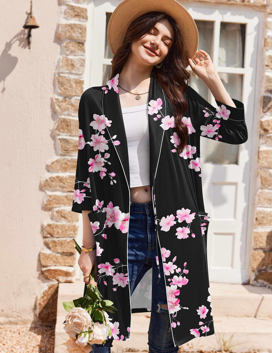Ekouaer Women Robes Bathrobe Short Kimono Robe Soft Bathrobes with Pockets WEBE CLOTHING