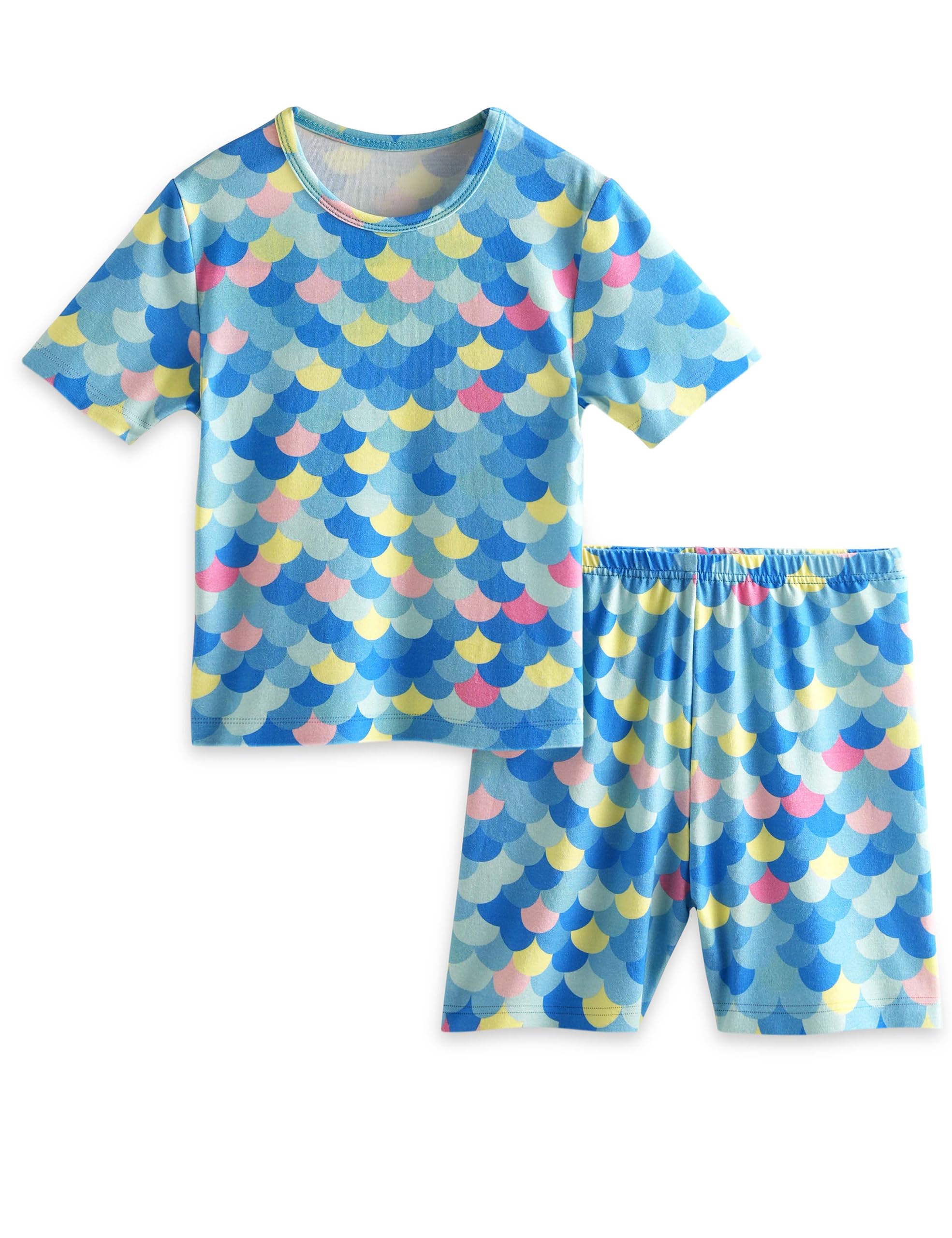 Yoofoss Toddler Pajamas Rayon Made from Bamboo Short Sleeve Baby Clothes Boys and Girls Kids Pajamas Set Pjs Soft Cool