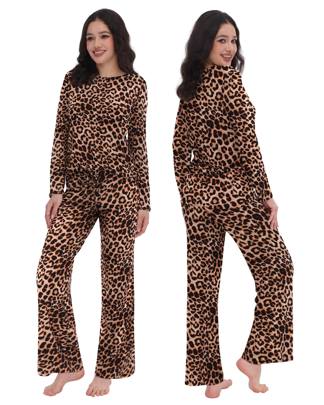 ZOOSIXX Womens Pajama Sets - Soft 2 Piece Lounge Sets for Women, Long Sleeve Sleepwear & Loungewear Pjs Set WEBE CLOTHING