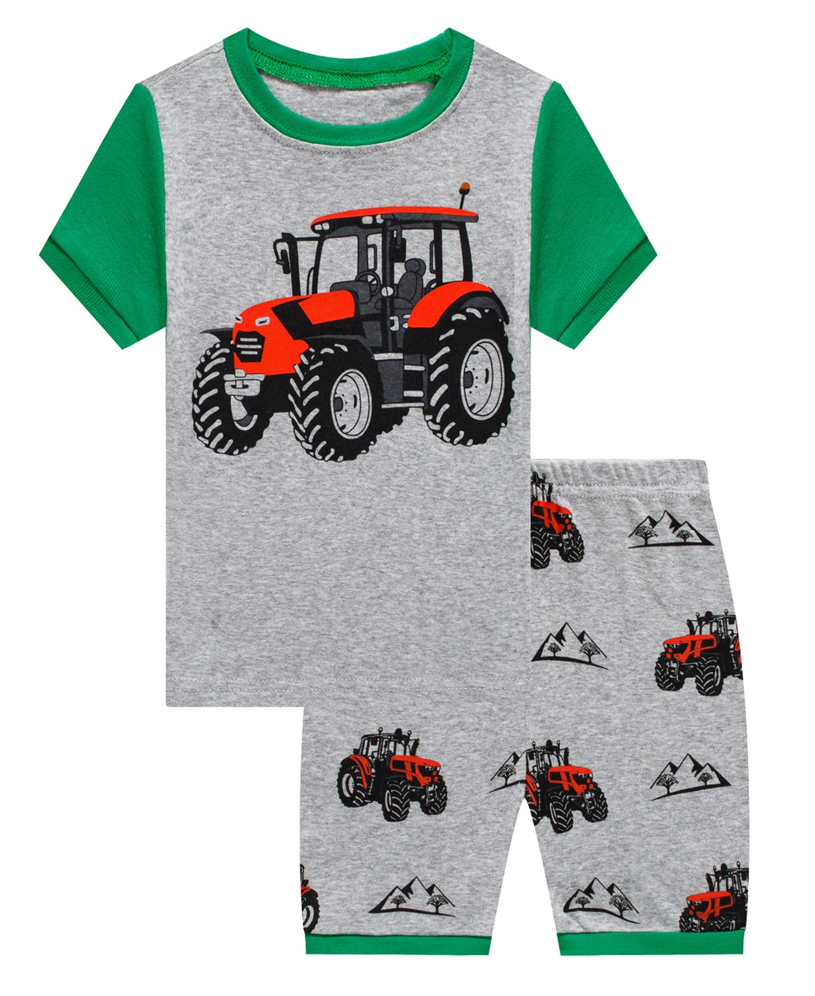 KikizYe Boys Short Sleeve Pajamas Kids Summer Pjs Children Pajamas