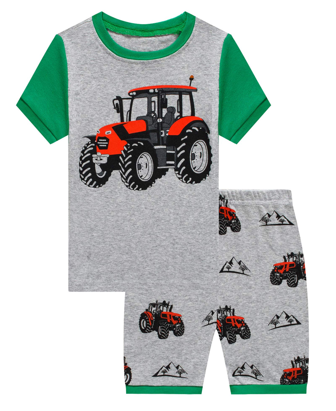 KikizYe Boys Short Sleeve Pajamas Kids Summer Pjs Children Pajamas