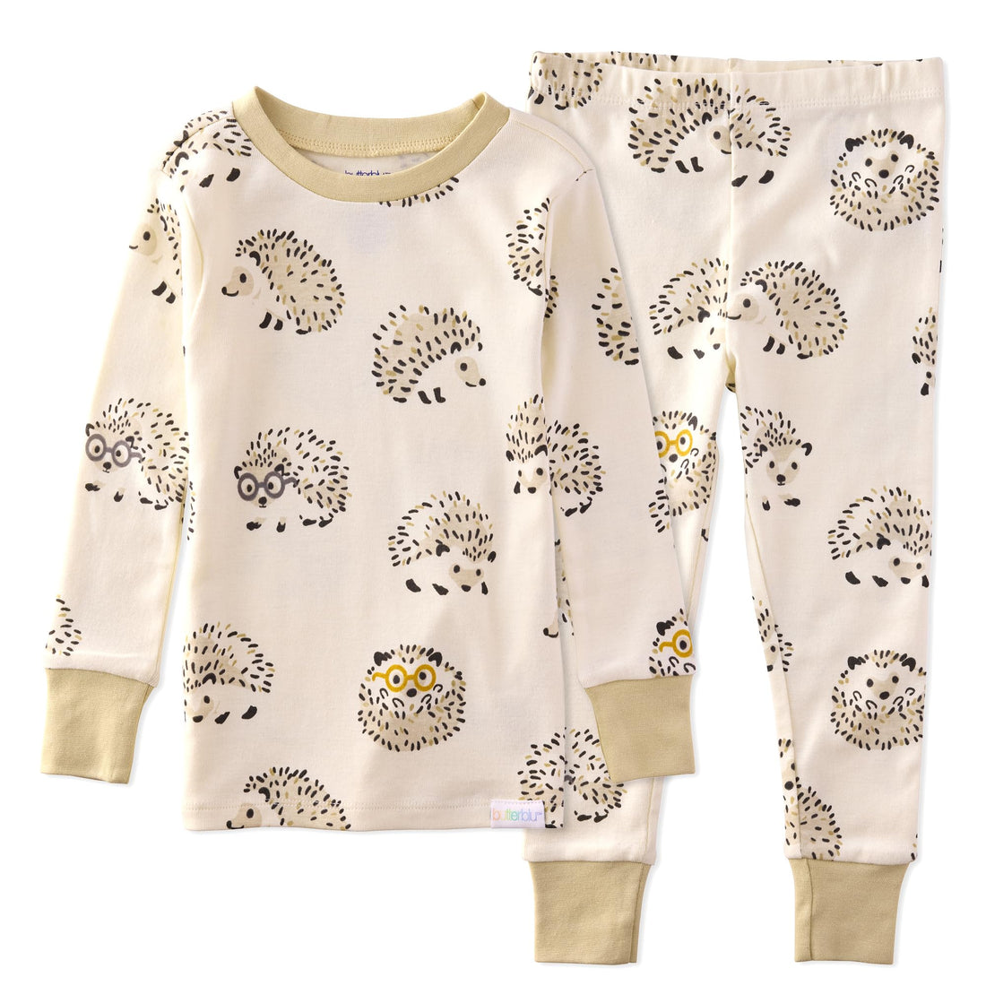 Butterblu Zen Snug-fit 2-Piece Pajamas 100% Organic Cotton Long Sleeve for Boys & Girls