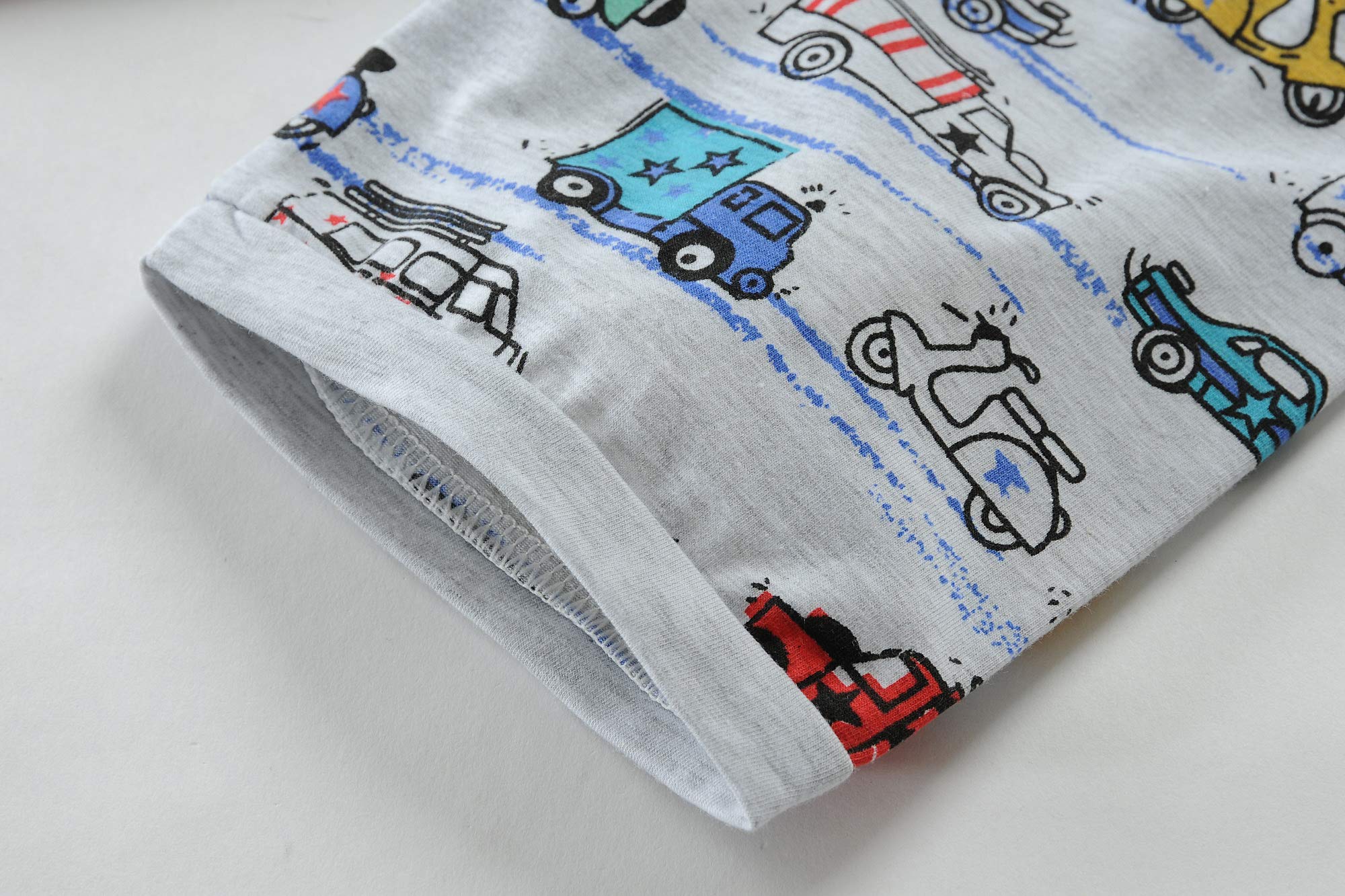 Little Hand Toddler Boys Pajamas Kids Dinosaur Summer PJS Monster Truck Boy Tractor Jammies Hockey Short Sets 2-7 Years