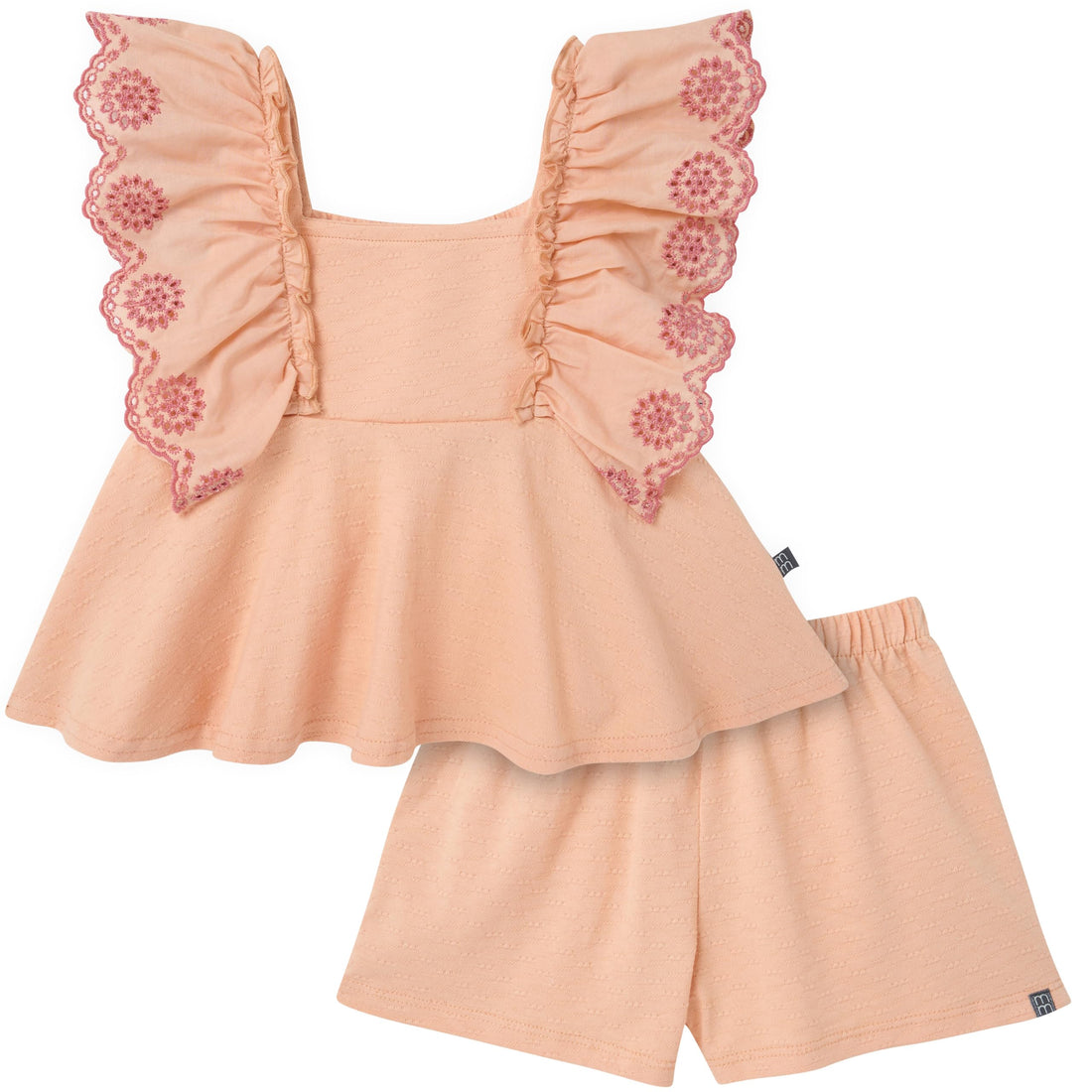 Modern Moments by Gerber Baby Girls' 2-piece Gauze Top & Short Set WEBE CLOTHING