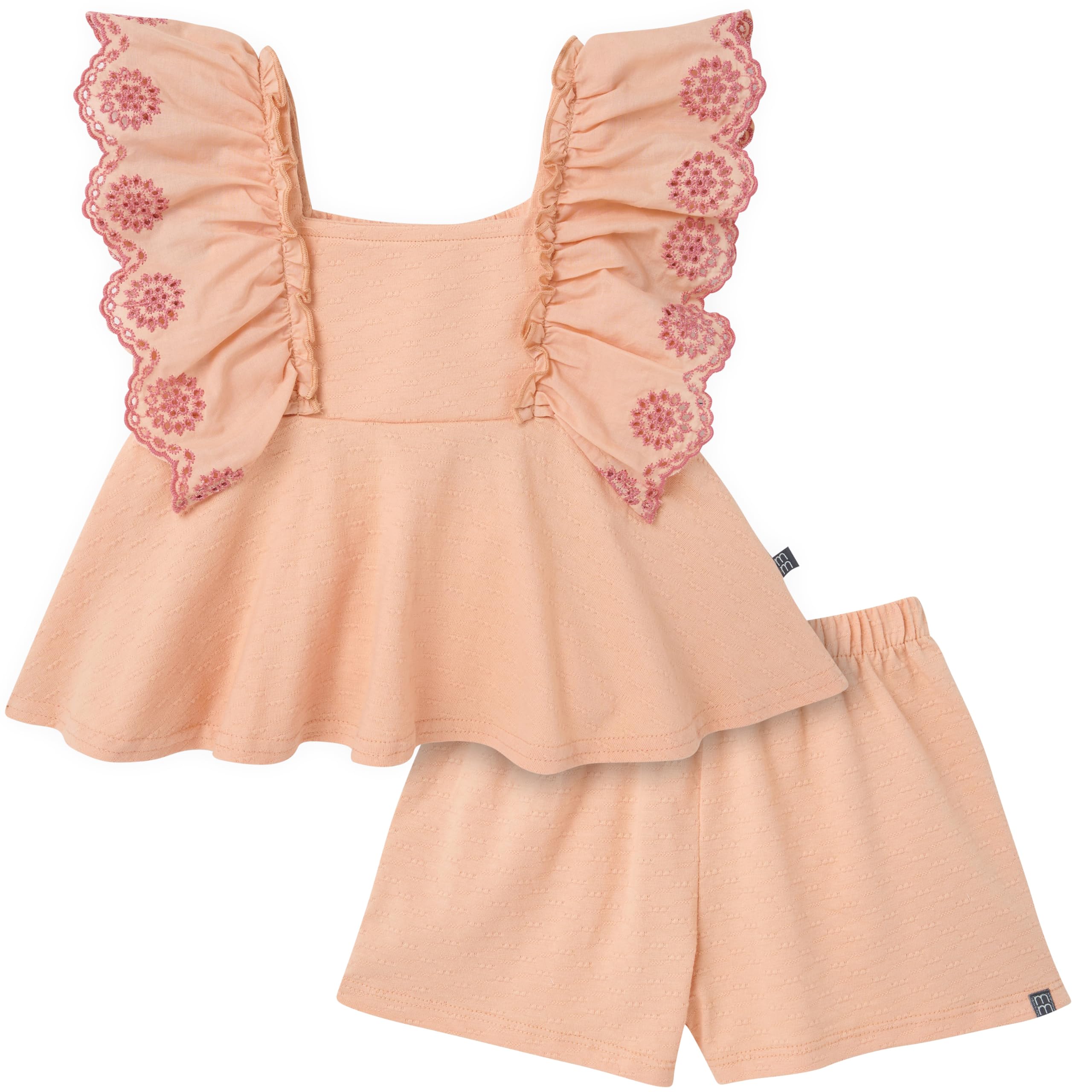 Modern Moments by Gerber Baby Girls' 2-piece Gauze Top & Short Set WEBE CLOTHING