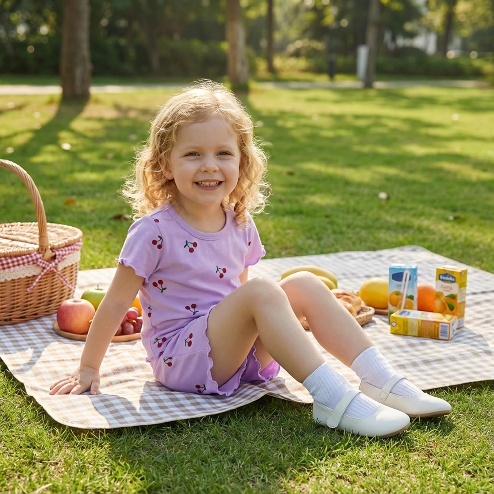 Kupretty Toddler Baby Girl Clothes Cute Comfy Summer Outfits Set Ruffled Shirts + Shorts 12 18 24 Months 2T 3T WEBE CLOTHING