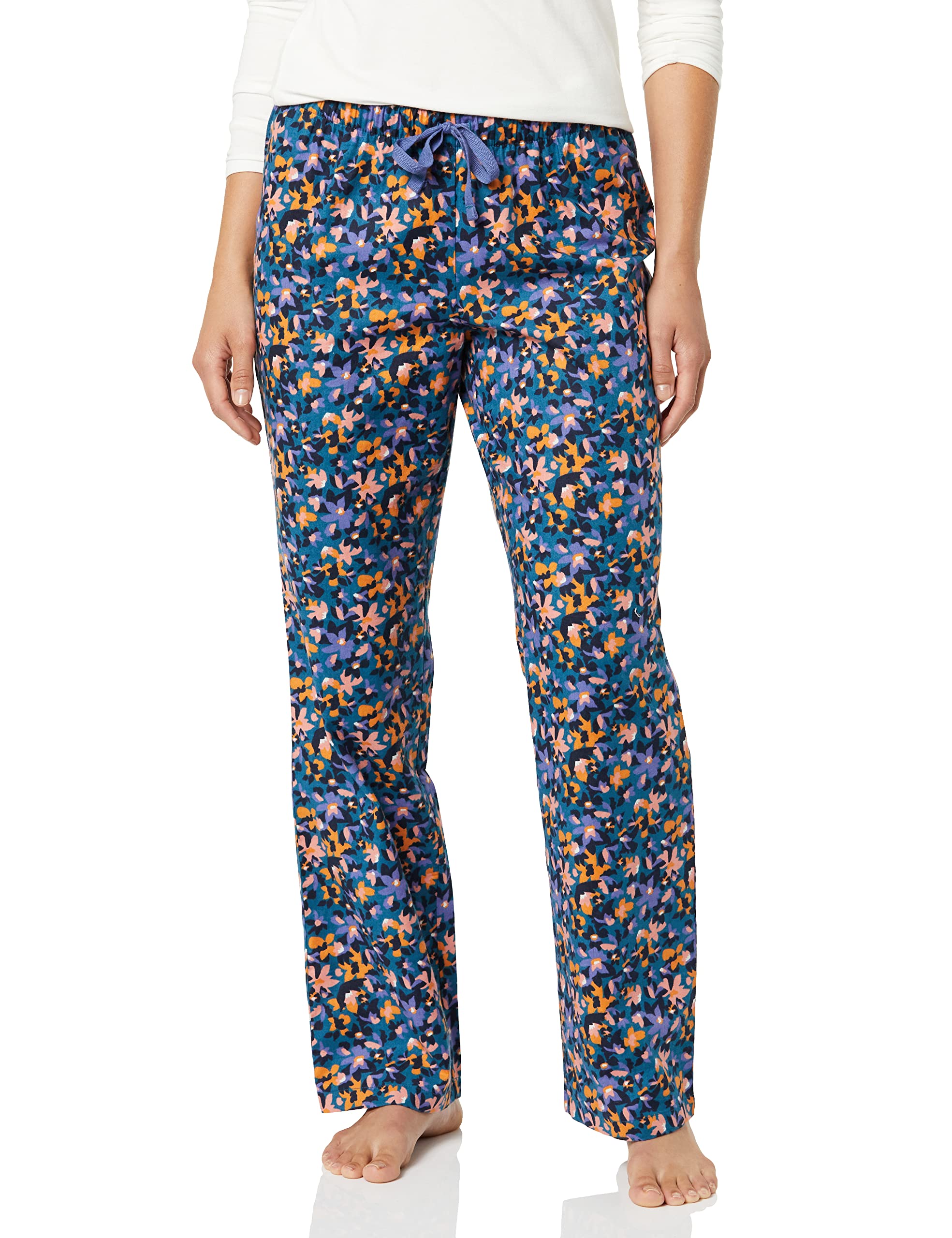 Amazon Essentials Women's Relaxed-Fit Brushed Flannel Pajama Sleep Pant with Drawstring