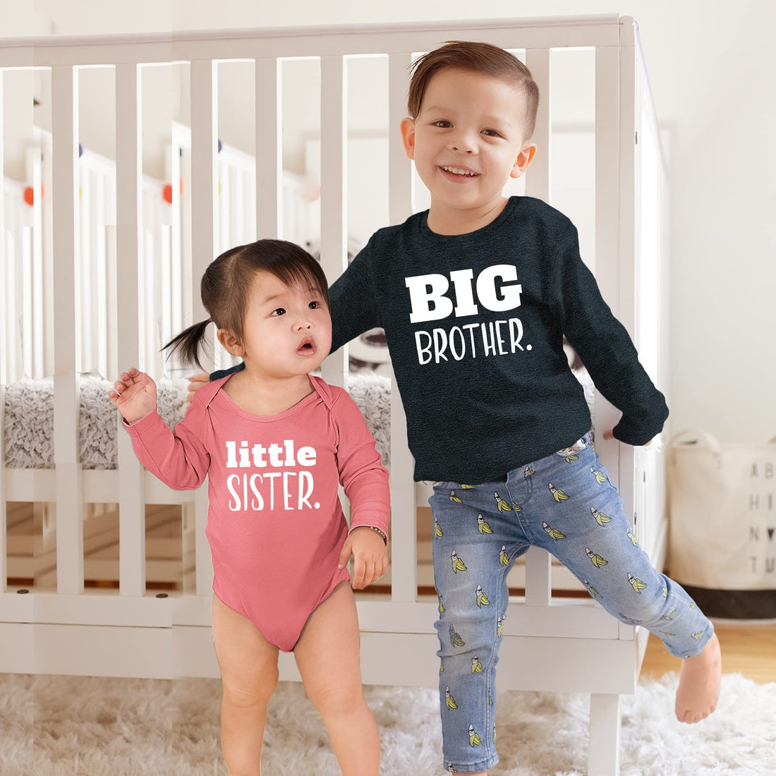 Unordinary Toddler Big Brother Little Sister Outfits brother sister Sibling Matching Baby Newborn Girl Set WEBE CLOTHING