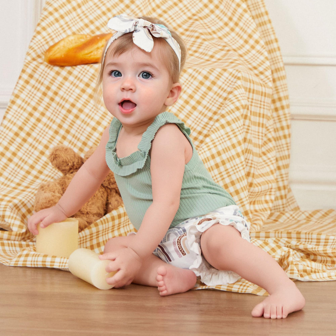 Newborn Baby Girl Summer Clothes Boho Infant Sleeveless Romper Bodysuit Shorts Headband 3Pcs Outfits WEBE CLOTHING