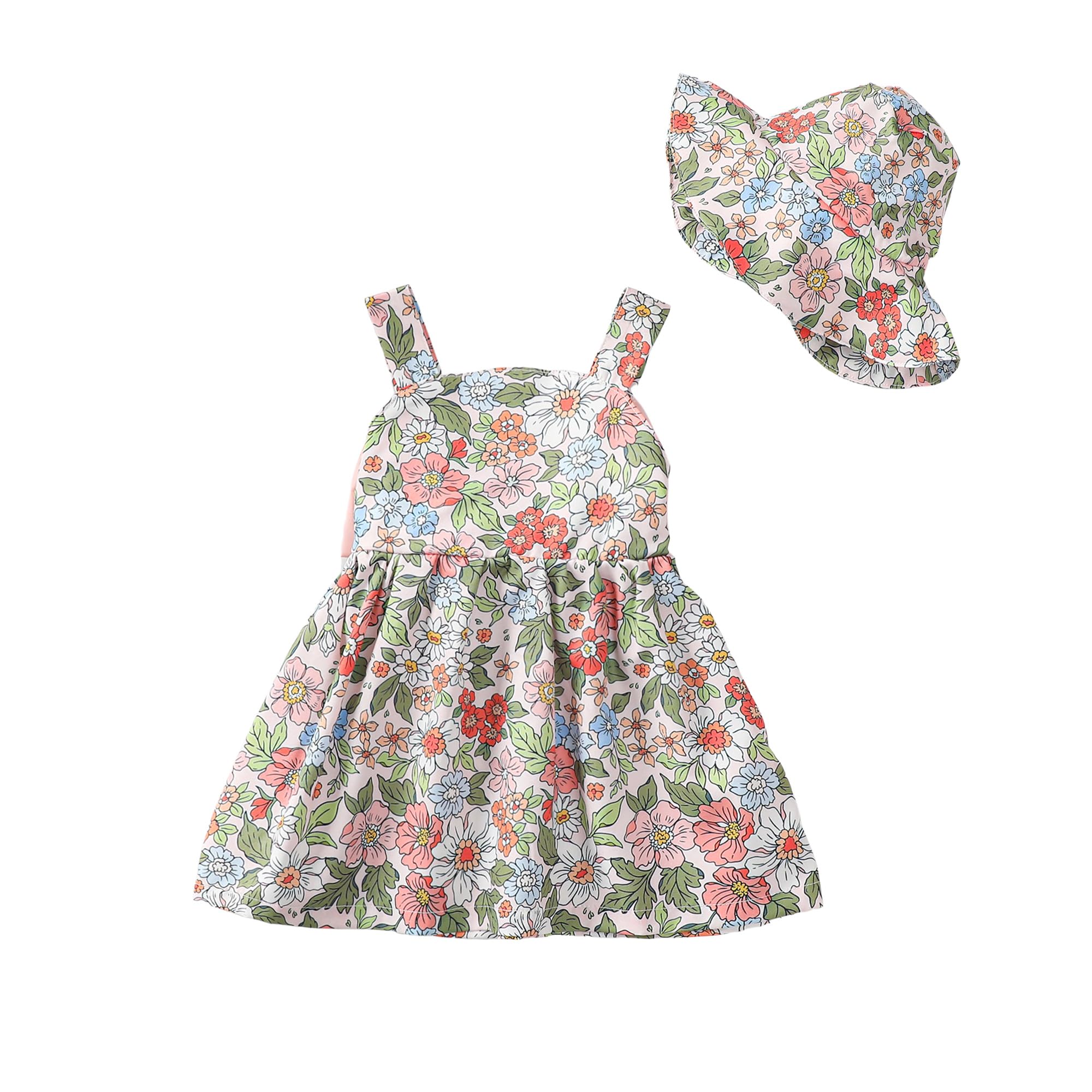 Newborn Infant Baby Girl Dress Toddler Girl Clothes Halter Backless Sleeveless Flower Sundress Summer Dresses for Girl WEBE CLOTHING