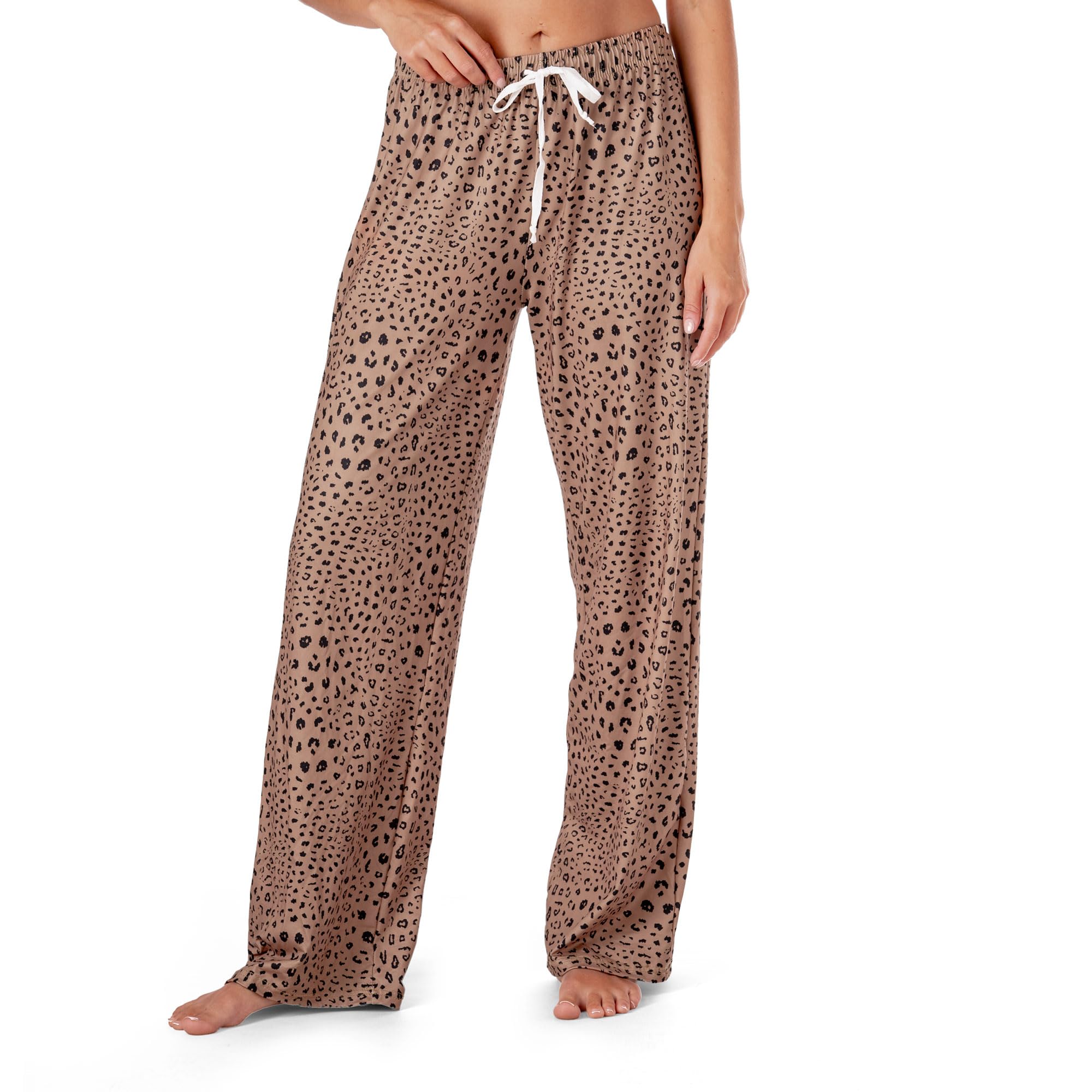Hello Mello Signature Lounge Pants Womens Soft Pajama Bottoms Elastic Waistband Drawstring Tie