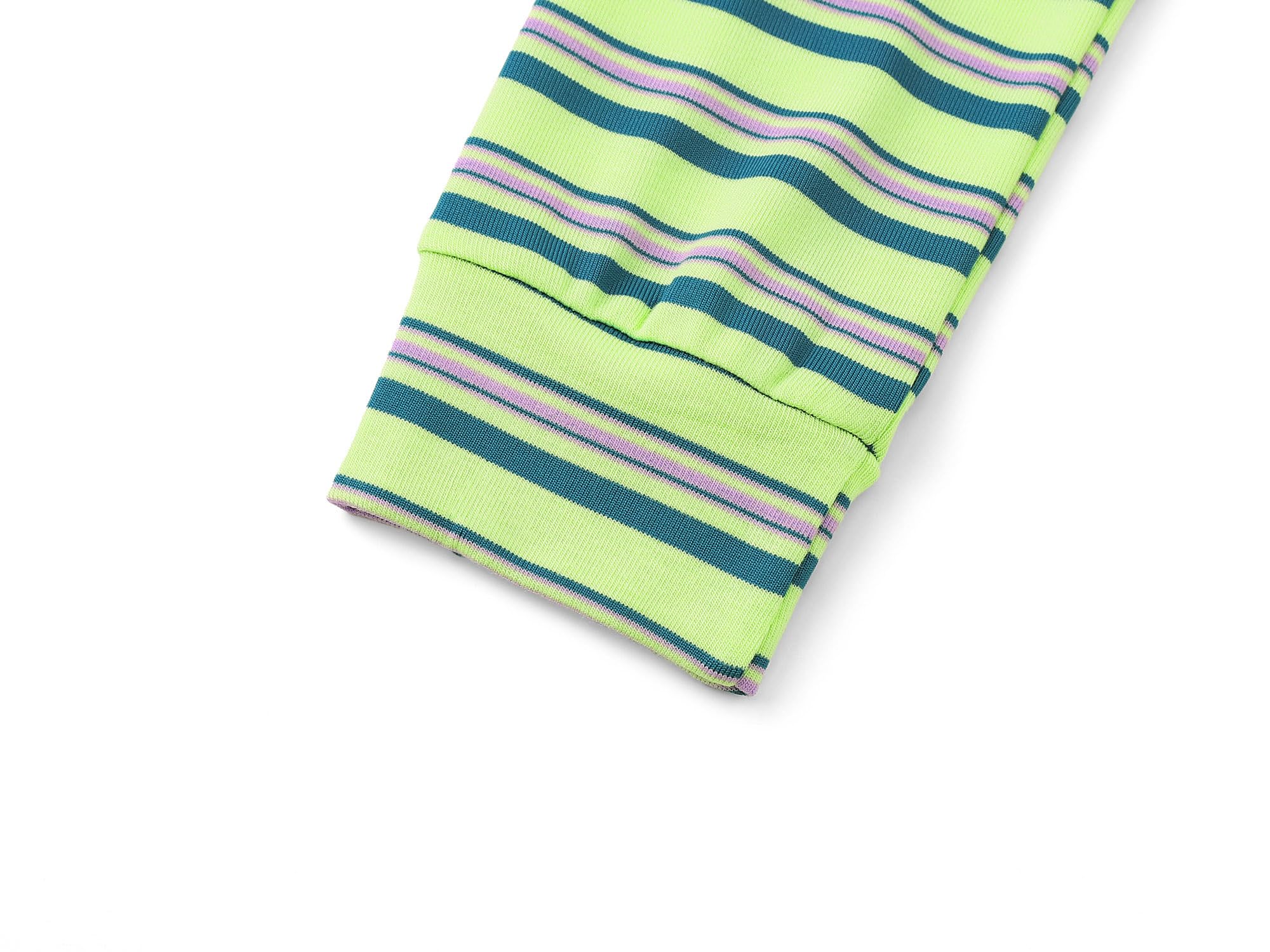 Topgal Summer Pajamas for Unisex Kids - Purple & Brown Stripe Snug Fit Pull-On Short Sleeve Sleepwear Pjs Set Size 2T-10