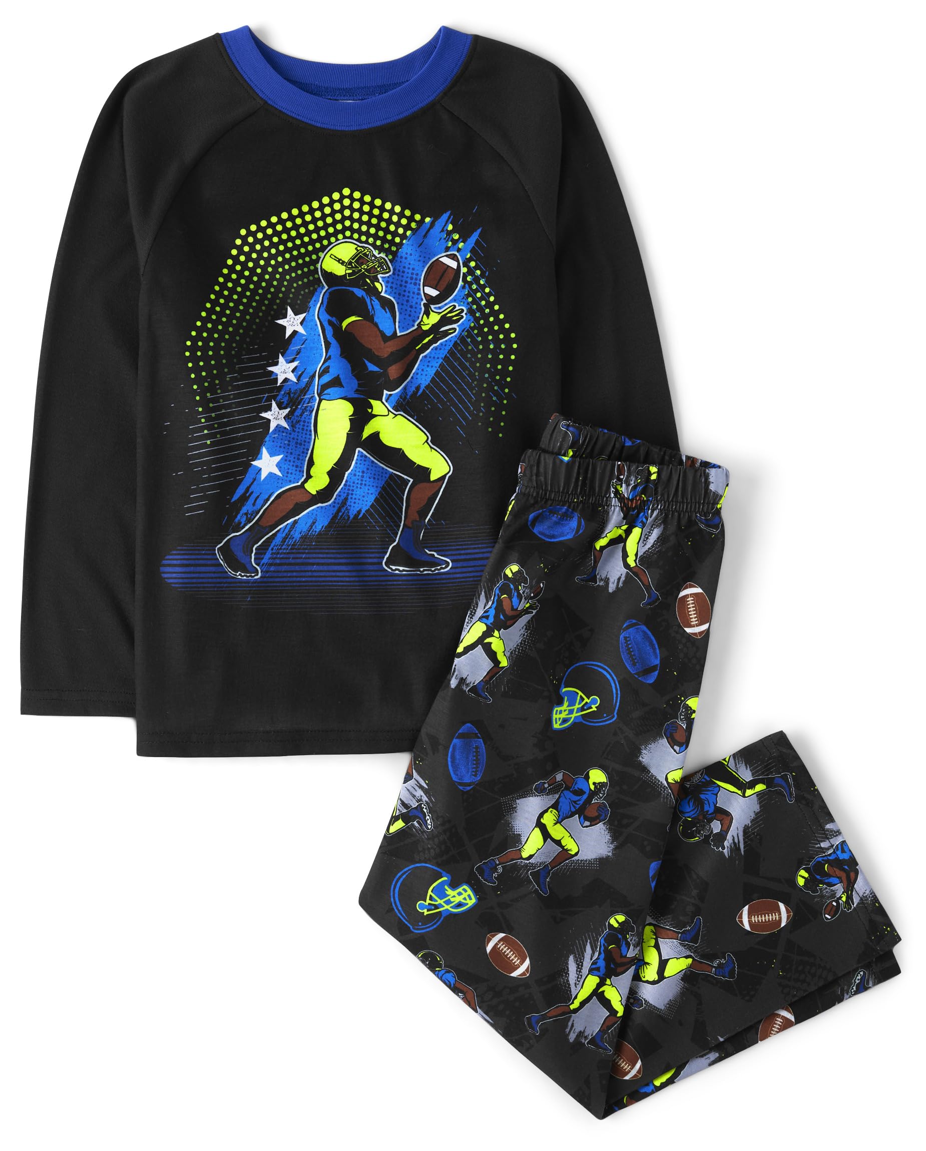 The Children's Place boys Long Sleeve Top and Pants 2 Piece Pajama Set
