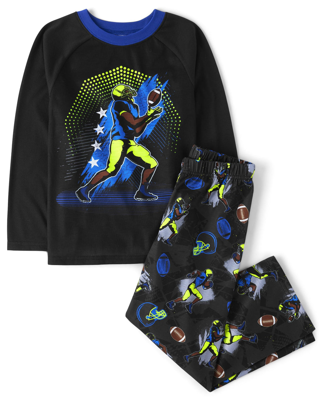 The Children's Place boys Long Sleeve Top and Pants 2 Piece Pajama Set