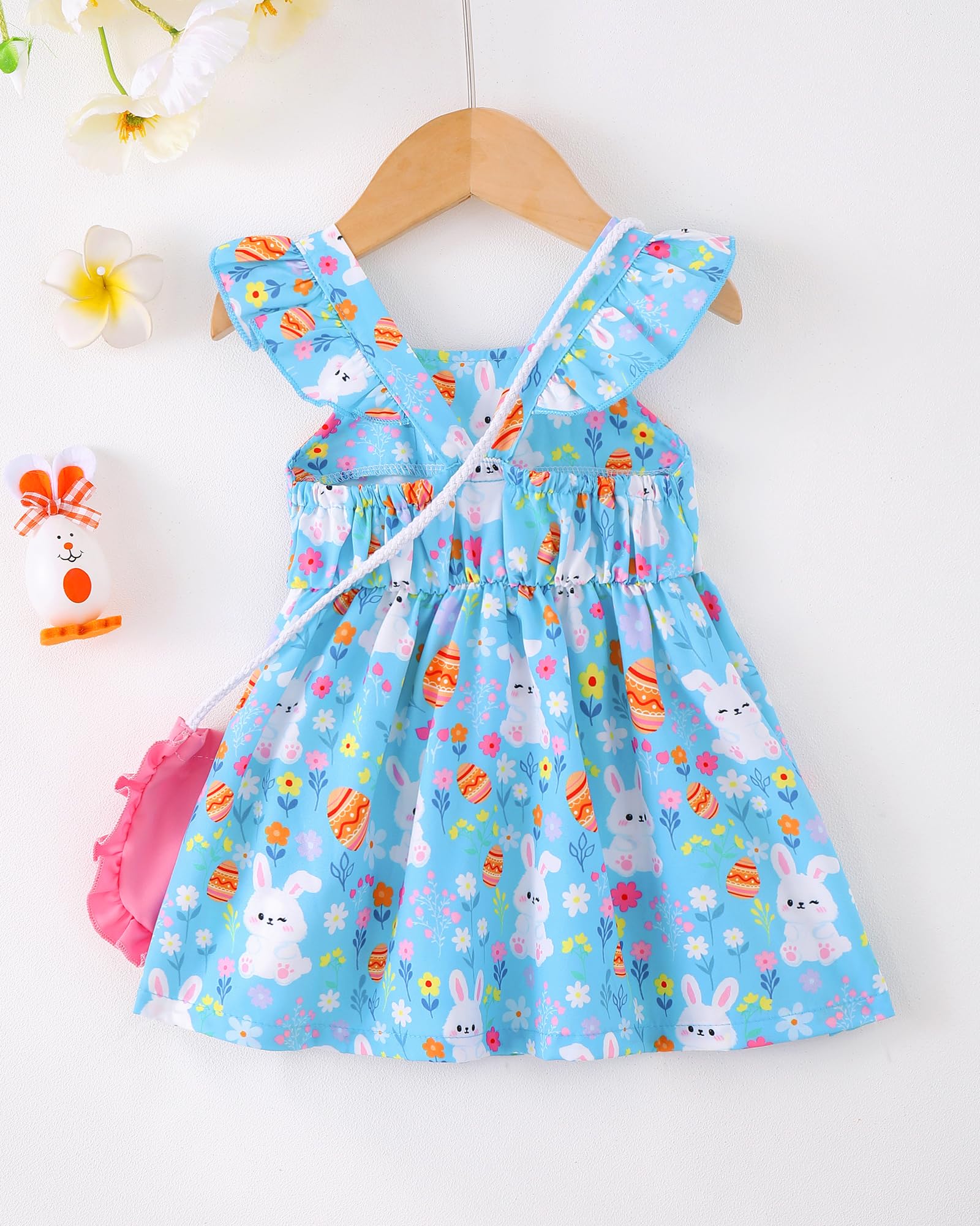 Mioglrie Baby Girl Clothes Newborn Dress Summer Toddler Girls' Clothing Casual Sundress with Cute Bag Infant Outfits WEBE CLOTHING