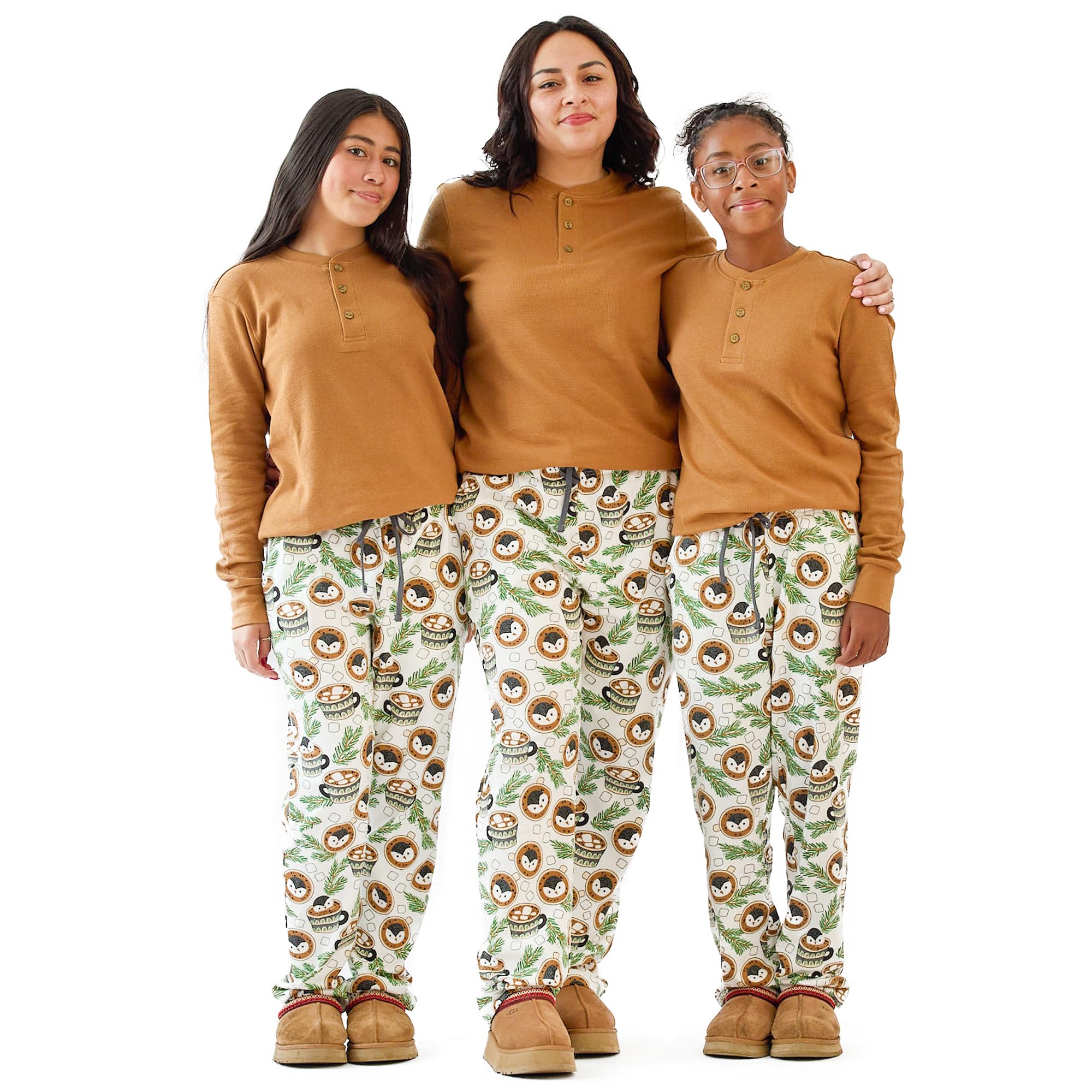 Butterblu JAMIE Matching Family Jammies Christmas Pajamas Organic Cotton PJs Womens, Mens, Kids, Toddlers, Baby, Pets