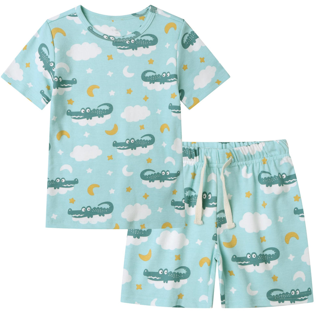 Owlivia 100% Organic Cotton Baby Short Sleeve Pajama Sets, Toddler Boy Girl 2-Piece Sleepwear