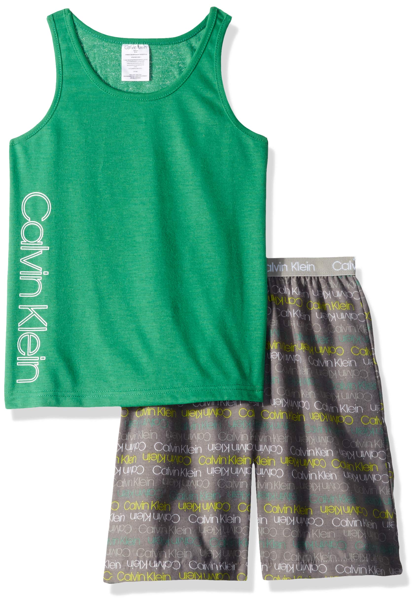 Calvin Klein Boys' Two Piece Sleepwear Top and Bottom Pajama Set