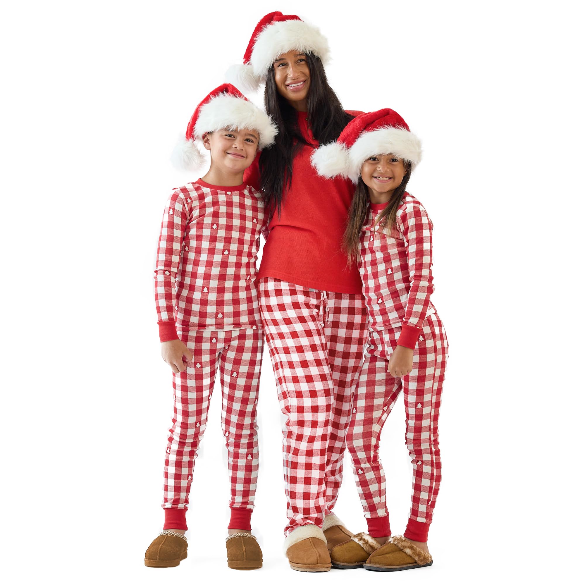 Butterblu JAMIE Matching Family Jammies Christmas Pajamas Organic Cotton PJs Womens, Mens, Kids, Toddlers, Baby, Pets