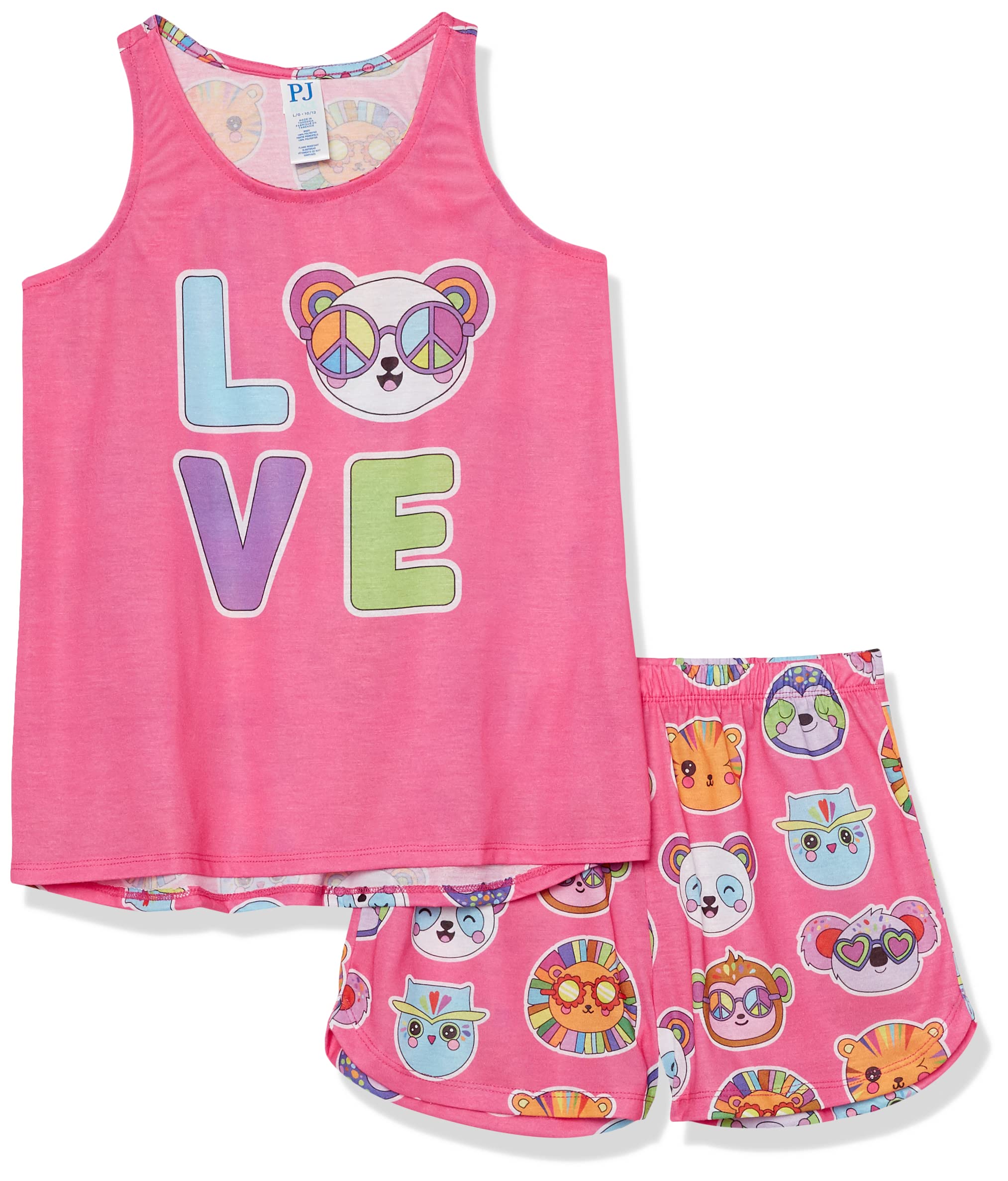 The Children's Place girls Sleeveless Tank Top and Short 2 Piece Pajama Set