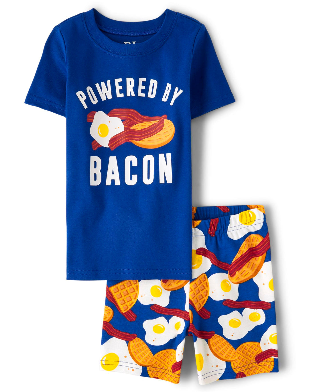 The Children's Place Boys' Short Sleeve Top and Shorts Snug Fit 100% Cotton 4 Piece Pajama Set
