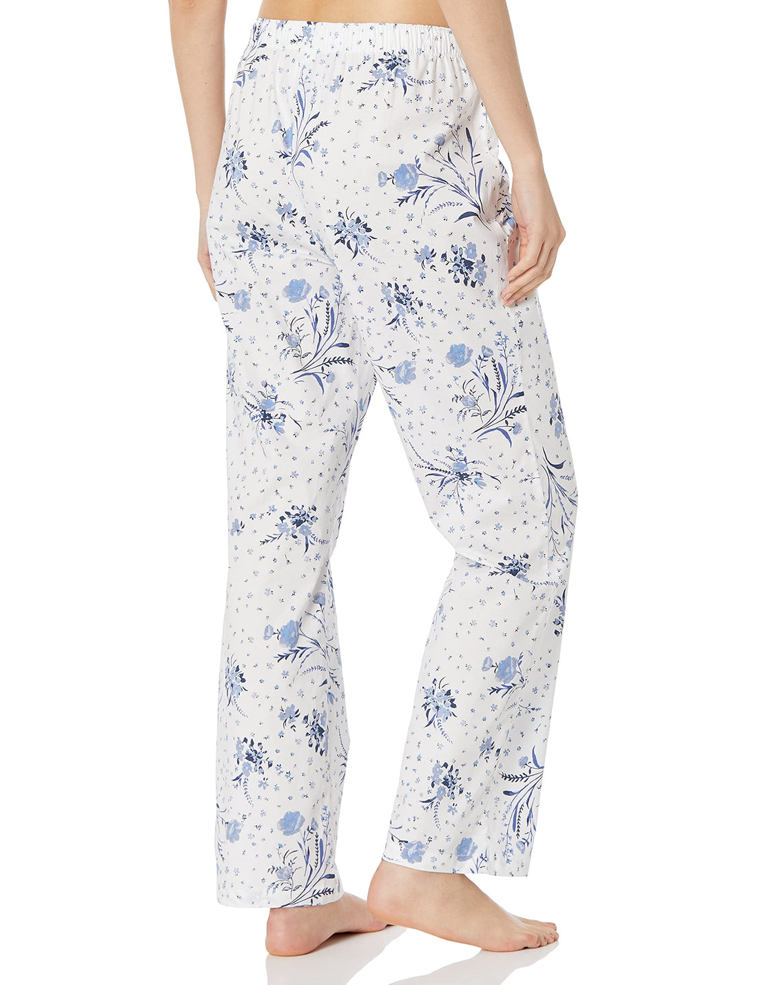 Amazon Essentials Women's Cotton Pajama Pants, Breathable Poplin Sleep Pant with Drawstring Elastic Waist