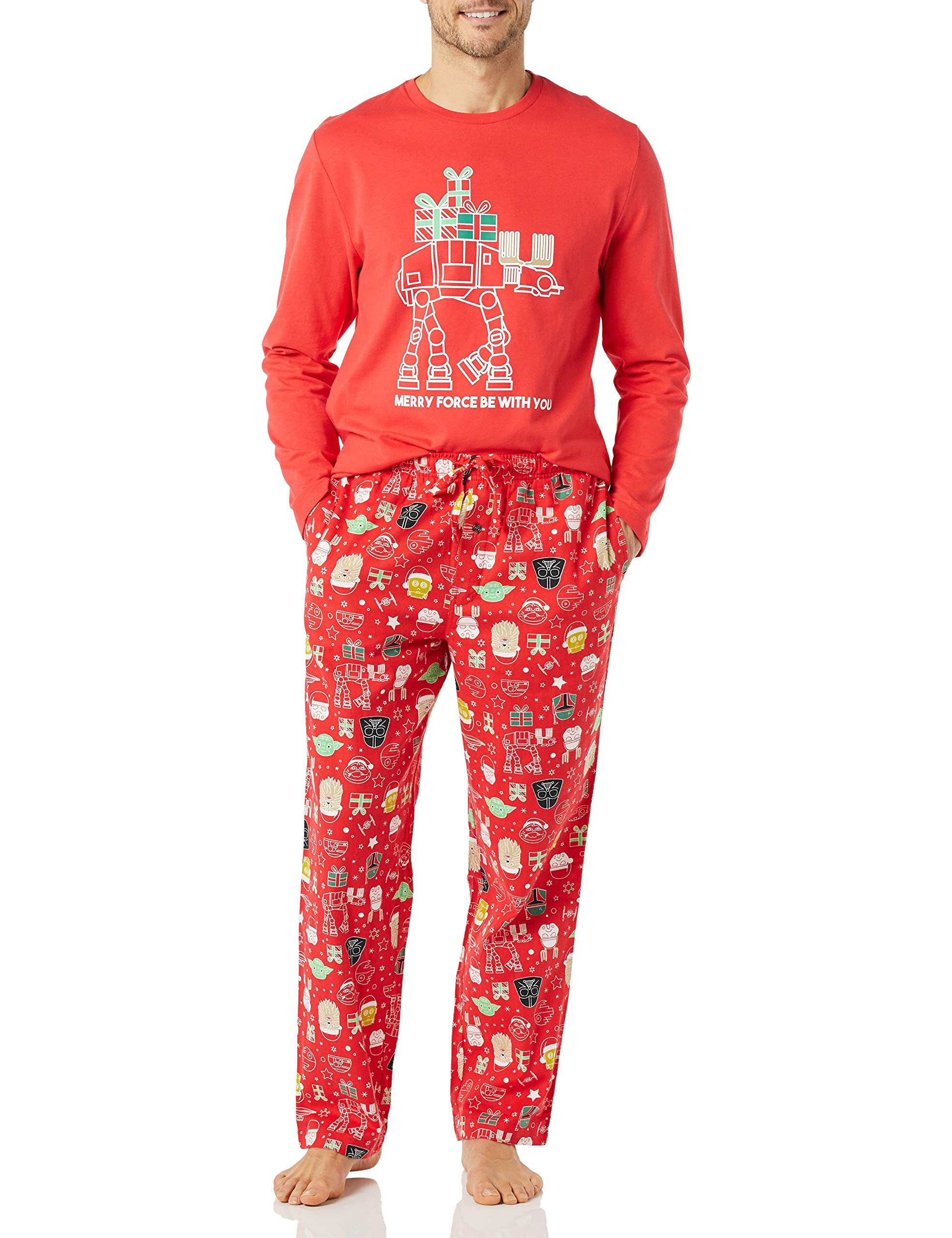 Amazon Essentials Disney | Marvel | Star Wars Men's Flannel Pajama Sleep Sets WEBE CLOTHING