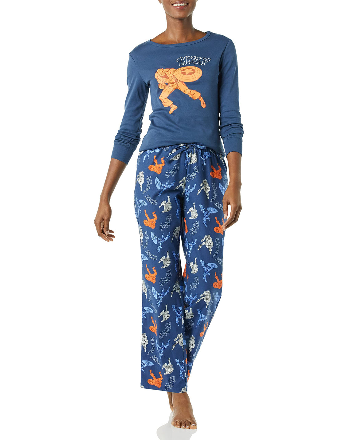 Amazon Essentials Disney | Marvel | Star Wars Women's Flannel Pajama Sleep Sets WEBE CLOTHING
