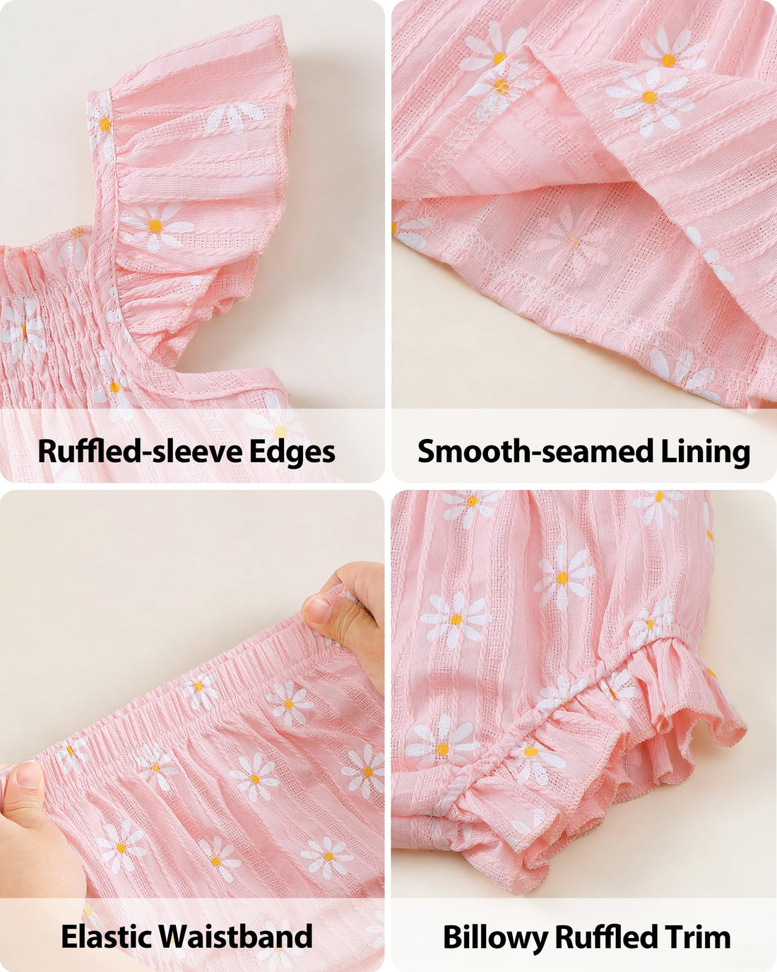 Jecson Newborn Baby Girl Summer Clothes Infant Girl Outfits Sleeveless Ruffle Top and Bloomers Shorts Set 0 3 6 12 Month WEBE CLOTHING