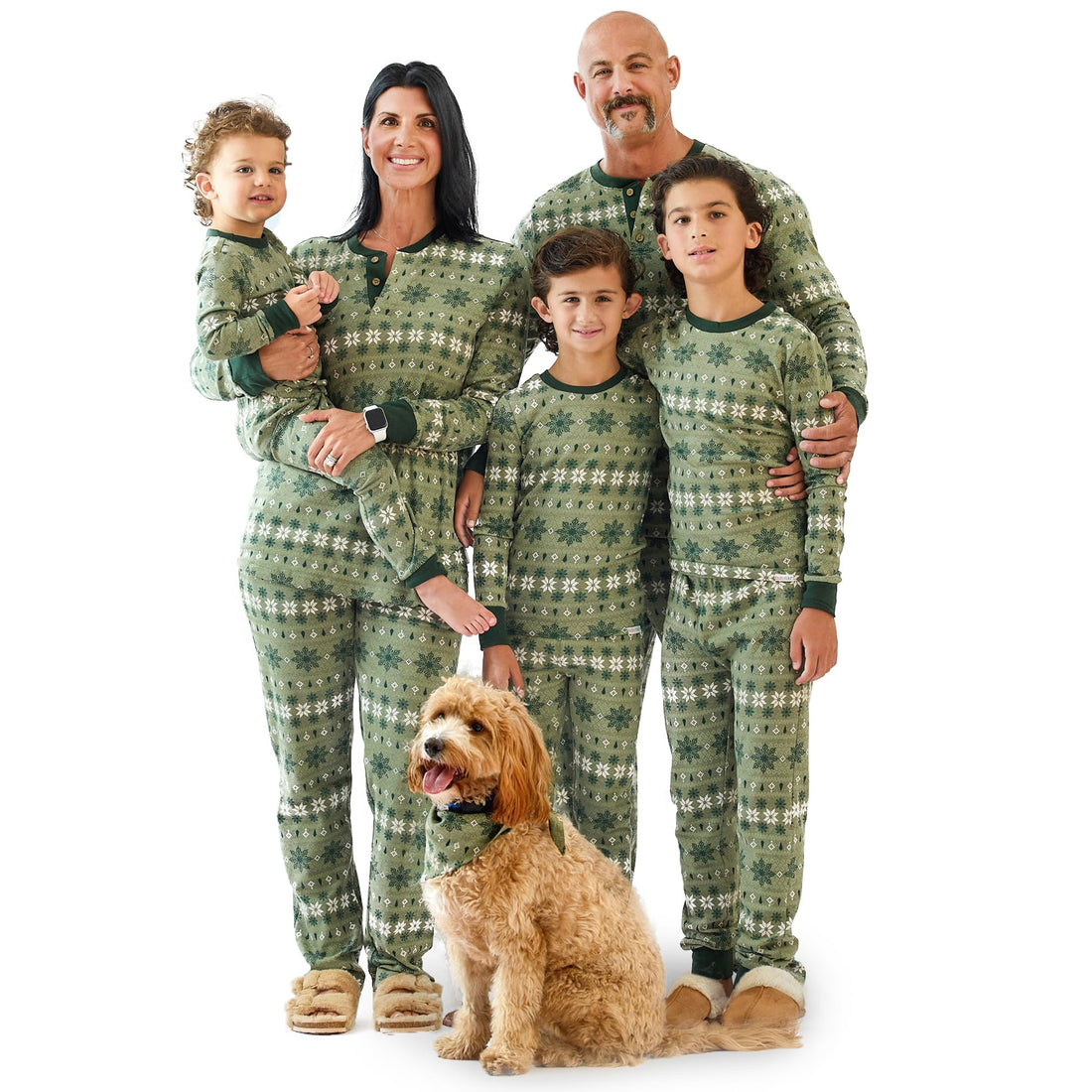 Butterblu JAMIE Matching Family Jammies Christmas Pajamas Organic Cotton PJs Womens, Mens, Kids, Toddlers, Baby, Pets