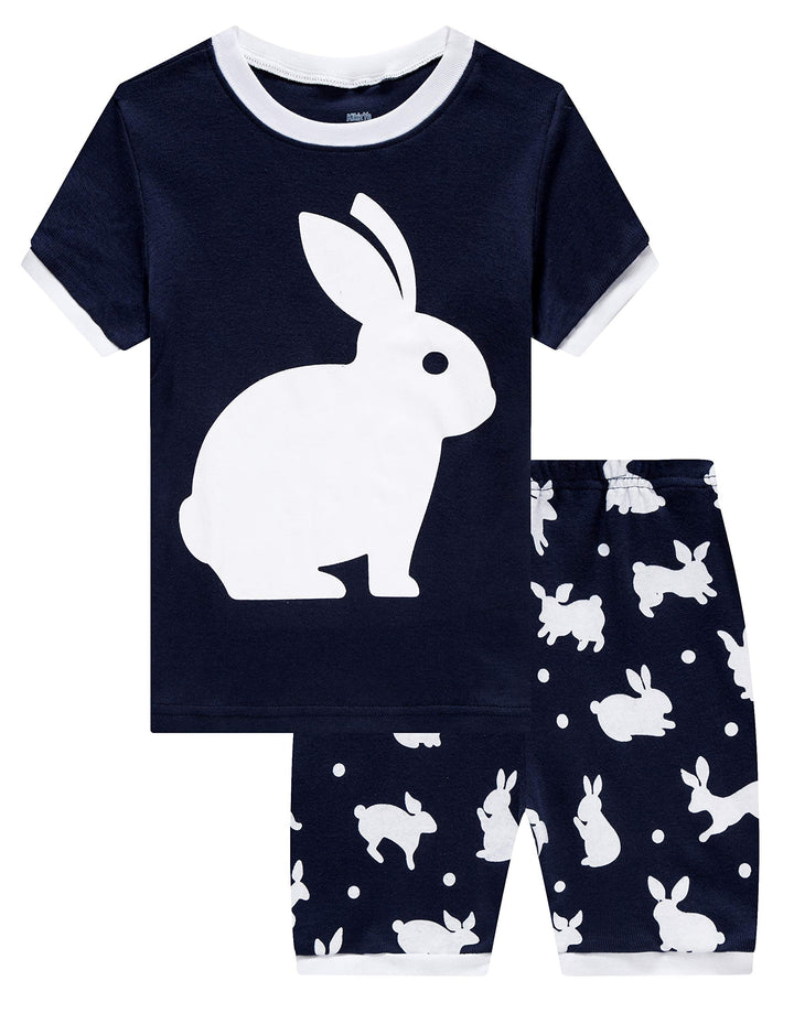 KikizYe Boys Short Sleeve Pajamas Kids Summer Pjs Children Pajamas