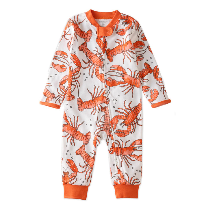 Butterblu Shadow Sleep & Play Baby Pajamas 100% Organic Cotton Two Way Zipper Sleeper Pajamas for Baby Boys & Girls
