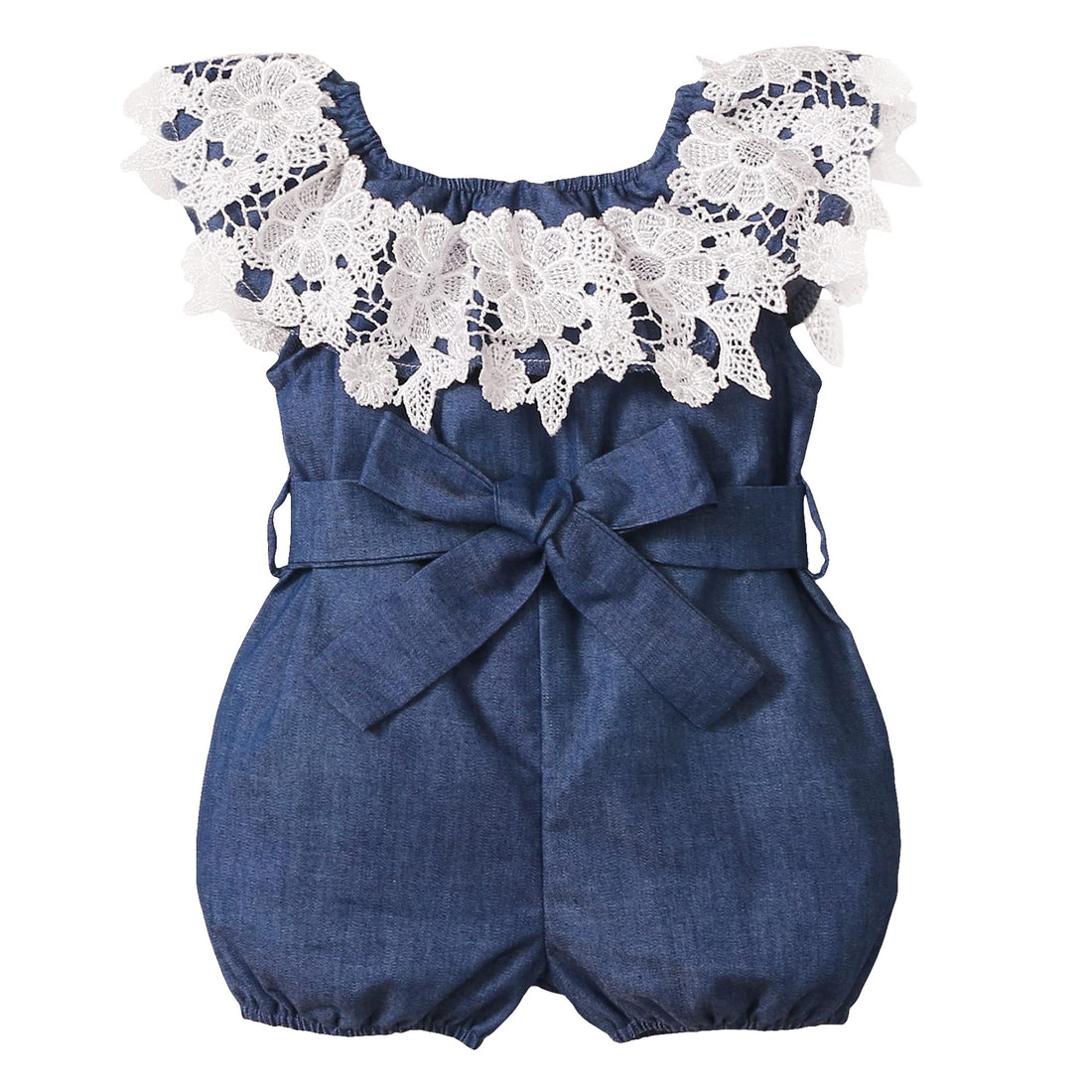 XUANHAO Baby Girl Clothes Summer Romper Outfits for Girls Cute Infant Toddler One-Piece Jumpsuit Ruffle Shorts Sets 6M-3Y WEBE CLOTHING
