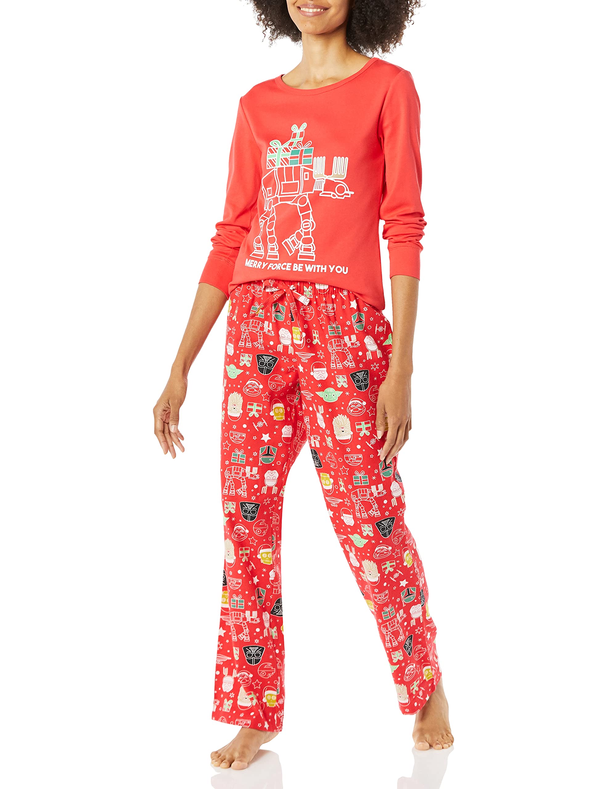 Amazon Essentials Disney | Marvel | Star Wars Women's Flannel Pajama Sleep Sets WEBE CLOTHING