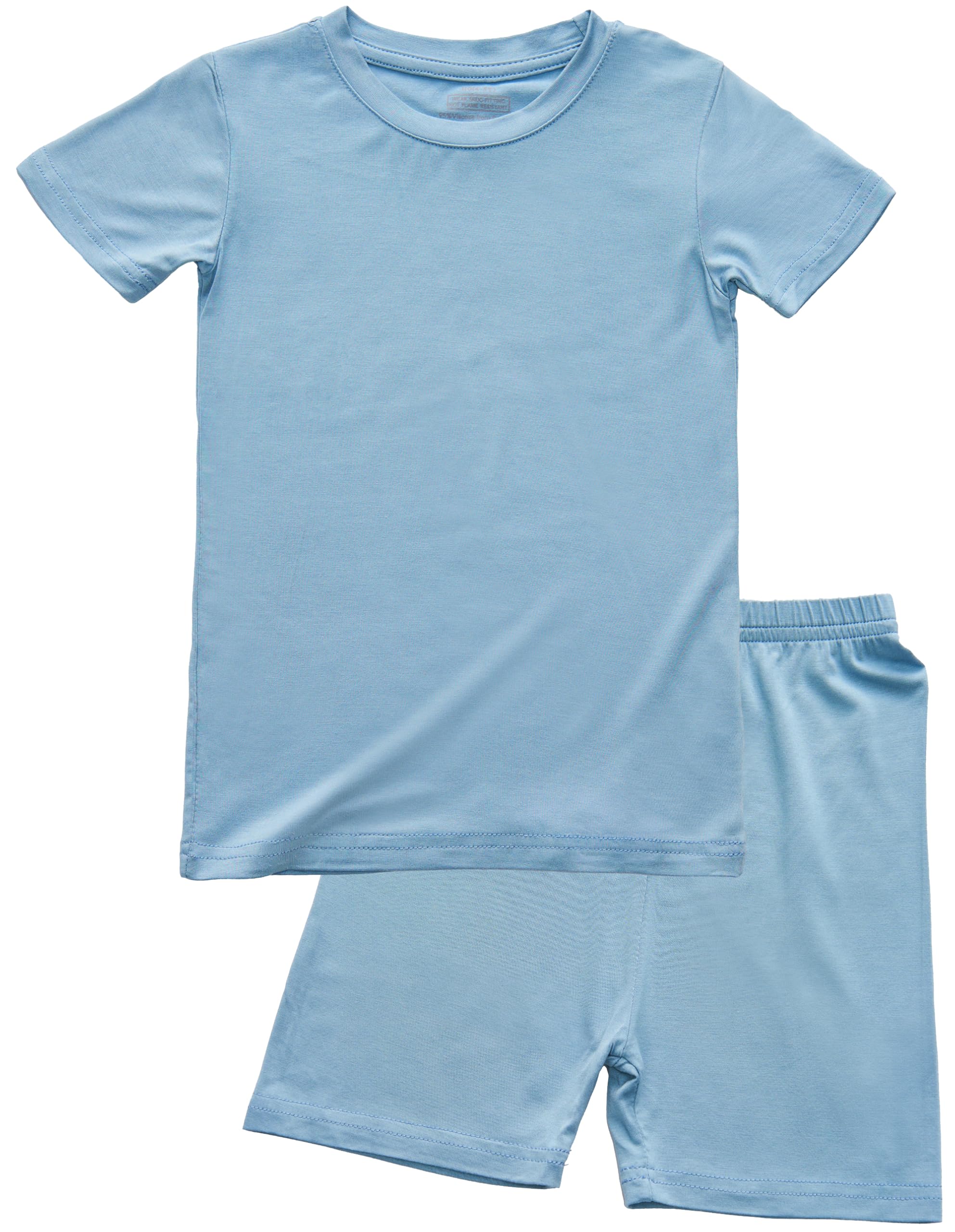 BABY 2T-10Y Toddler Kids Girls Boys Soft Comfy 2pcs Set Short Sleeve Shirts and Pants Sets