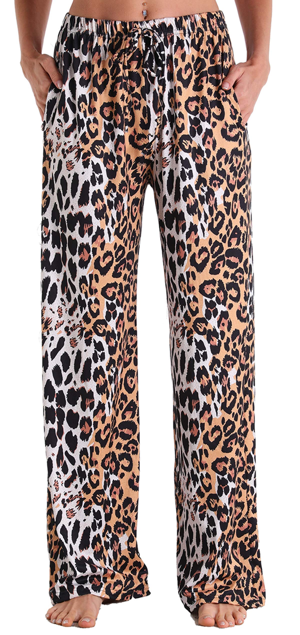 X-Image Women Comfy Casual Pajama Pants with Pockets & Drawstring