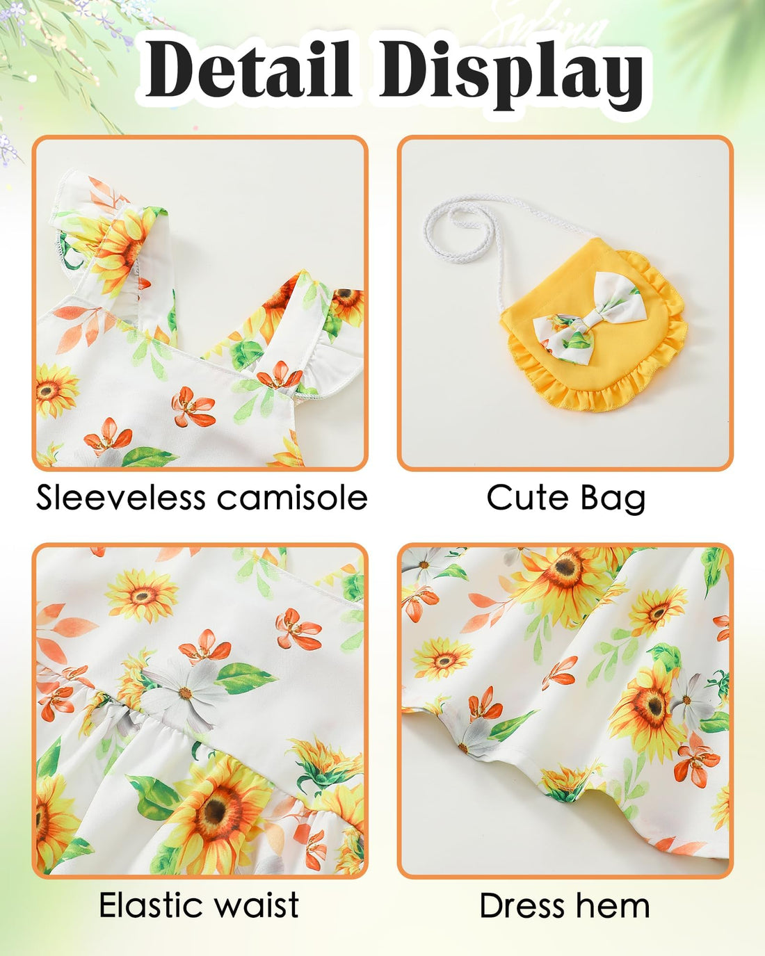 Mioglrie Baby Girl Clothes Newborn Dress Summer Toddler Girls' Clothing Casual Sundress with Cute Bag Infant Outfits WEBE CLOTHING