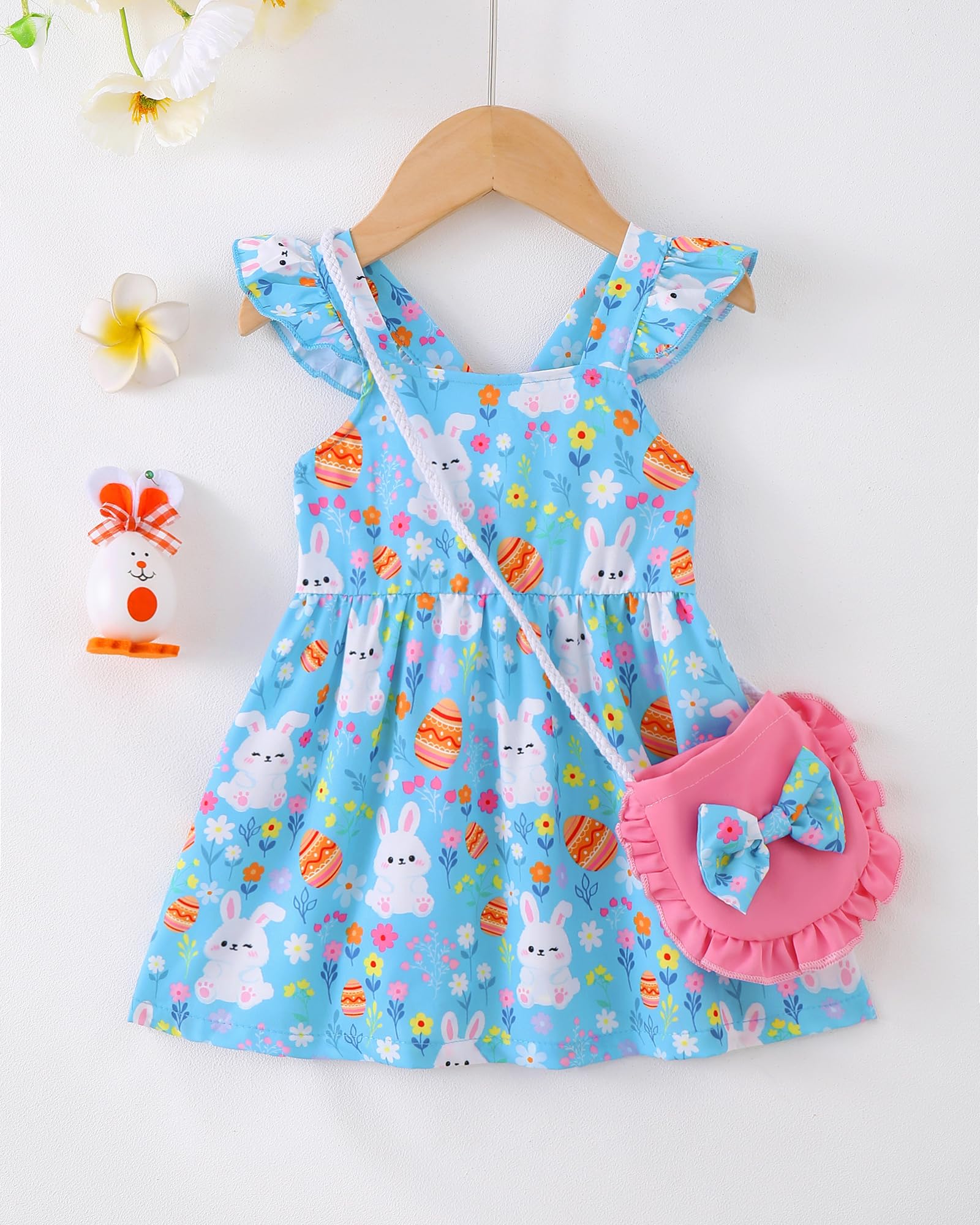 Mioglrie Baby Girl Clothes Newborn Dress Summer Toddler Girls' Clothing Casual Sundress with Cute Bag Infant Outfits WEBE CLOTHING