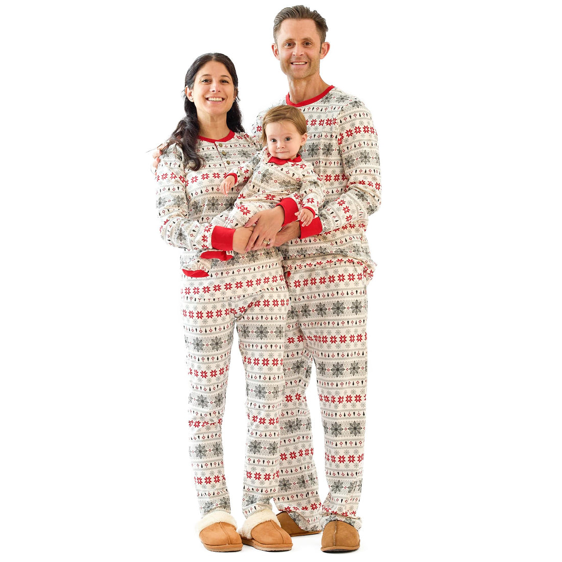 Butterblu JAMIE Matching Family Jammies Christmas Pajamas Organic Cotton PJs Womens, Mens, Kids, Toddlers, Baby, Pets
