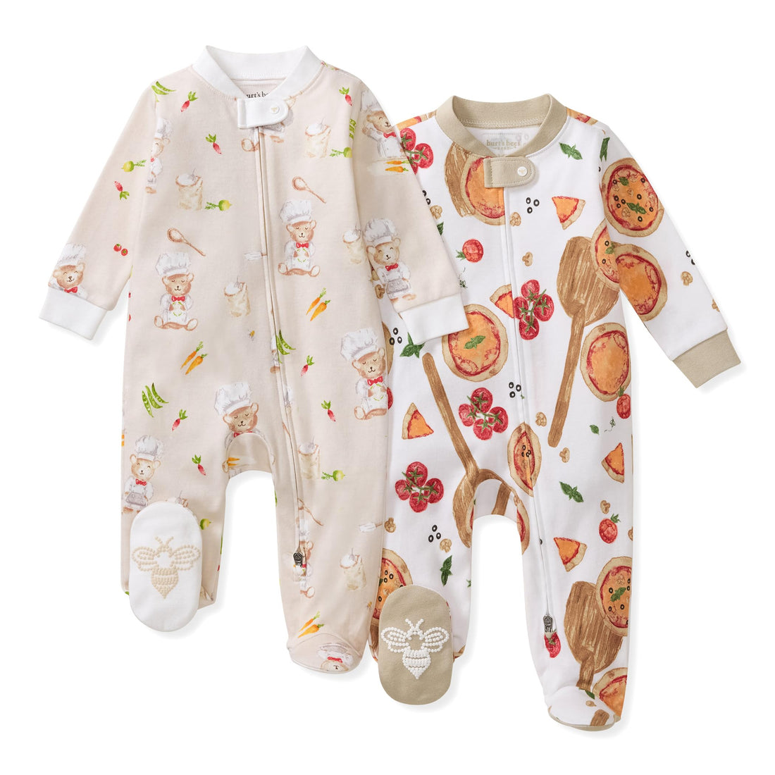 Burt's Bees Baby Organic Cotton Sleep and Play Footed Pajamas for Boys