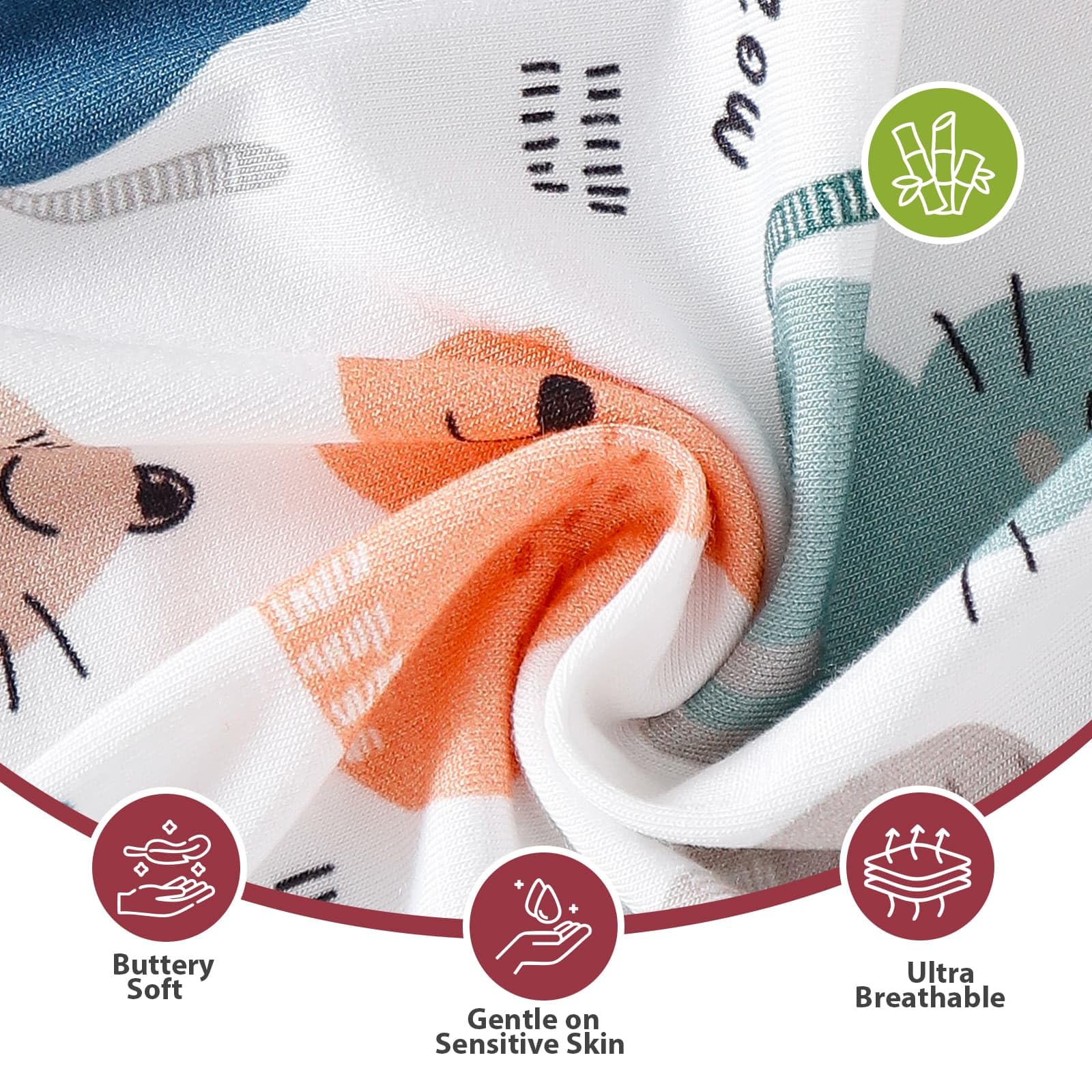 OPAWO Bamboo Baby Pajamas 3 Pack, Double Zipper Bamboo Sleepers for Baby Boy Girl Romper, Toddler Summer Clothes Outfit 0-24M WEBE CLOTHING