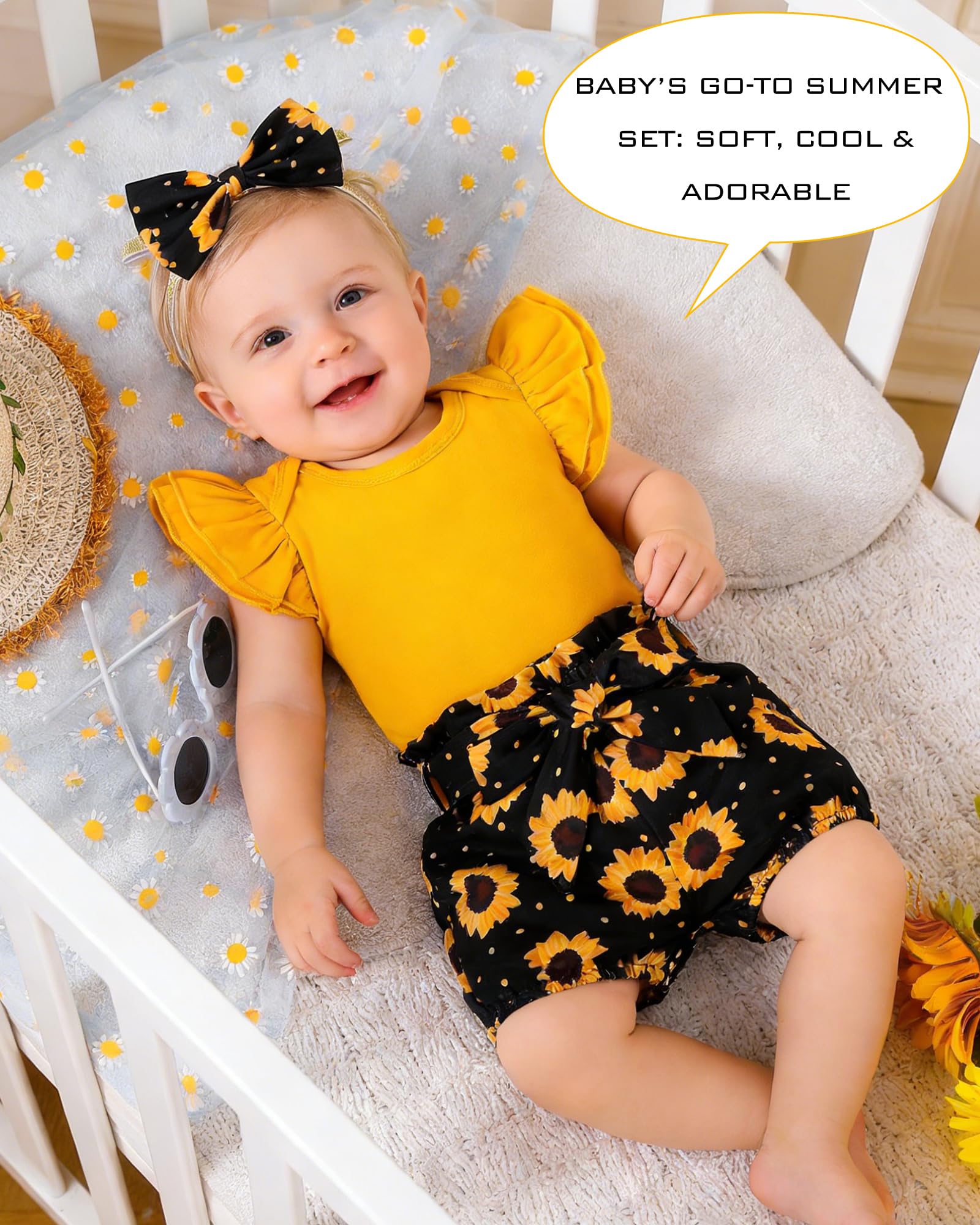 Newborn Infant Clothes Baby Girl Dress Summer Toddler Outfit Cute Girl Romper Skirt Set+Headband WEBE CLOTHING