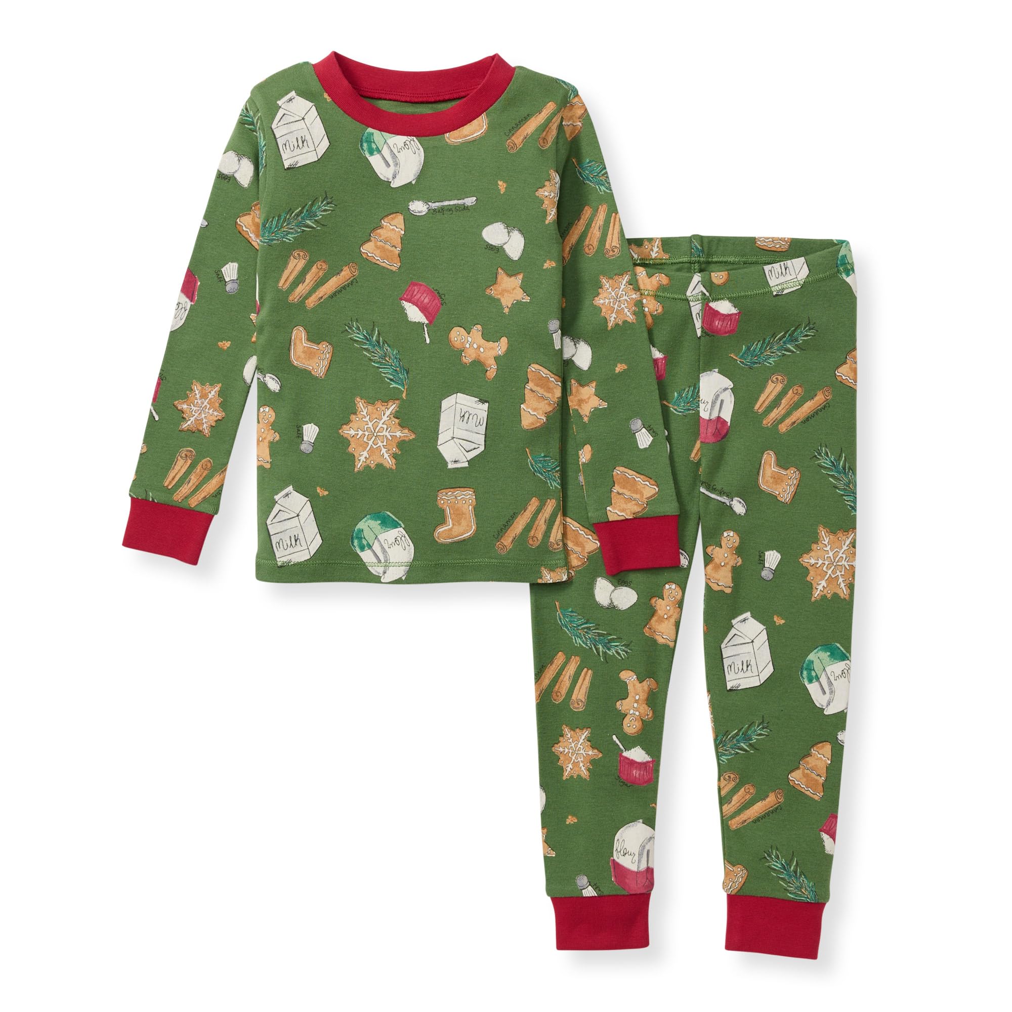 Burt's Bees Baby Organic Cotton Pajamas for Girls,100% Cotton Pajama Set