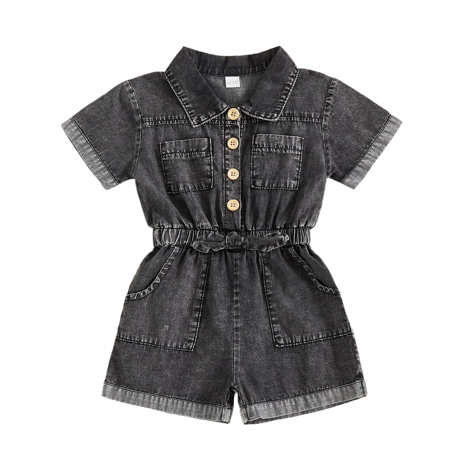 Summer Toddler Girl Jumpsuit Shorts Little Girl Overalls Clothes Baby Jean Romper Jumpsuit One Piece Outfit WEBE CLOTHING