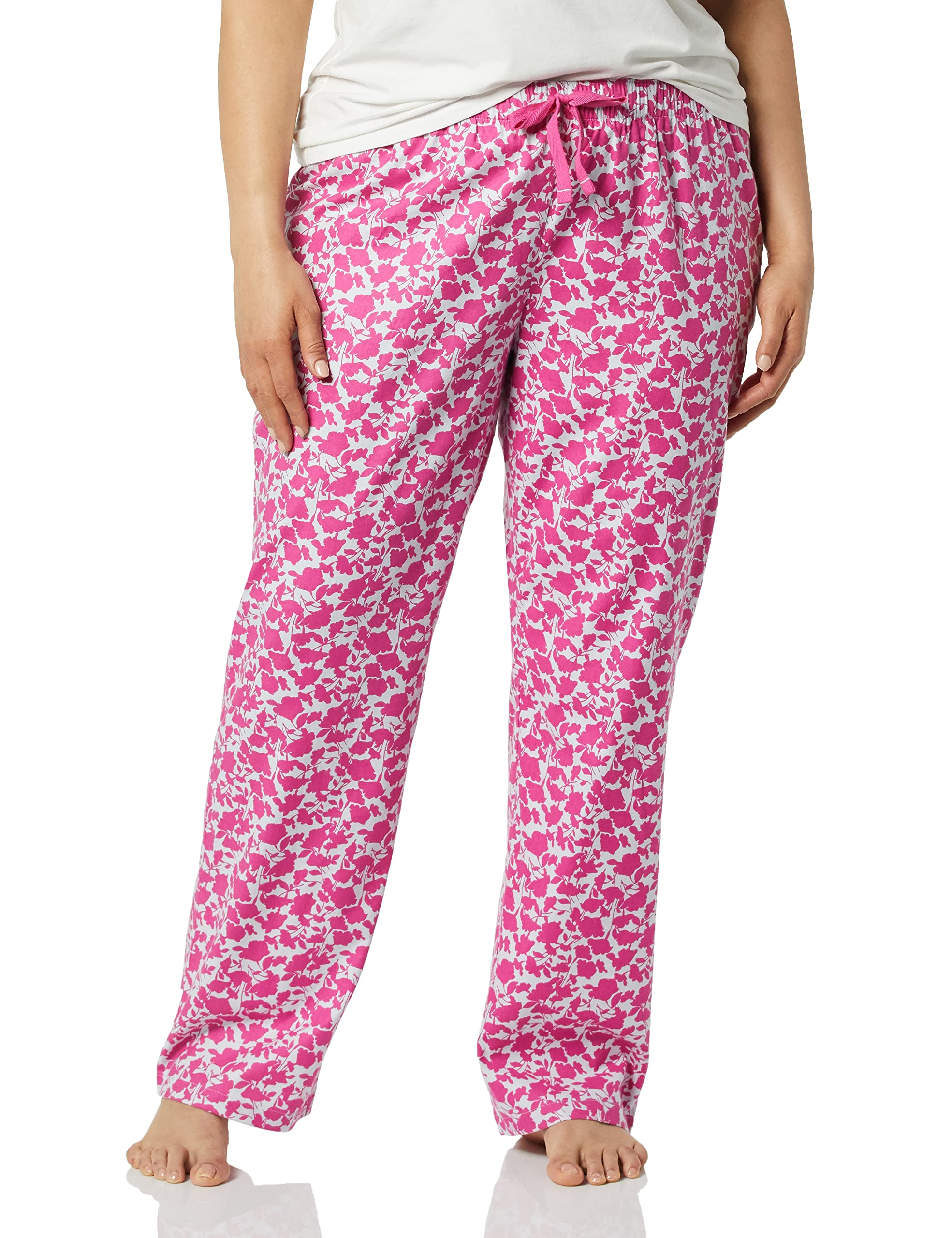 Amazon Essentials Women's Relaxed-Fit Brushed Flannel Pajama Sleep Pant with Drawstring
